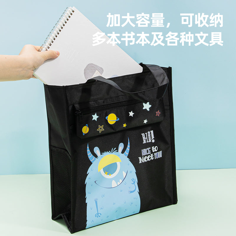 Deli Non-Woven School Bag 330x185x125mm with Soft Loop Handle