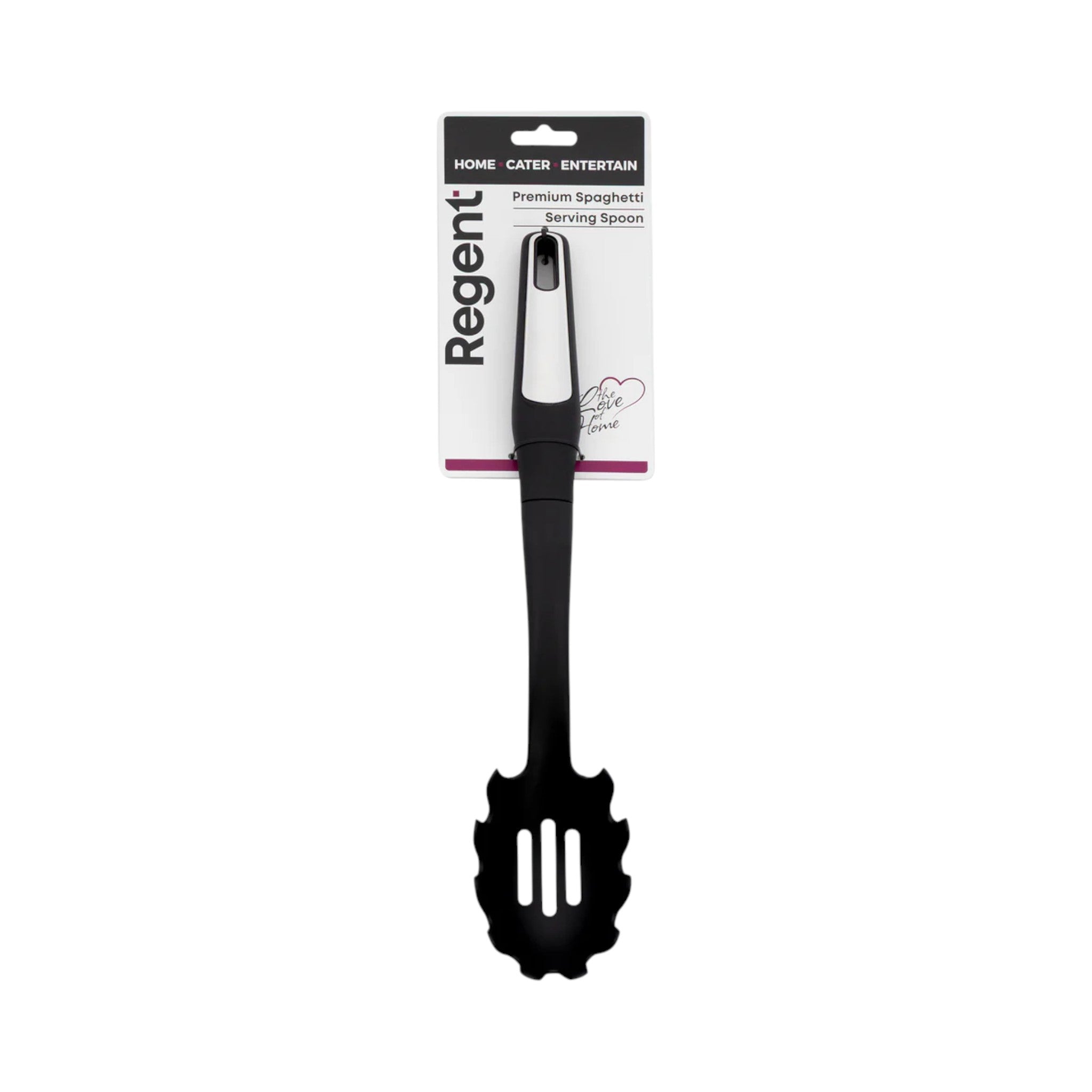 Regent Premium Spaghetti Serving Spoon Black Nylon with PP+SS Handle