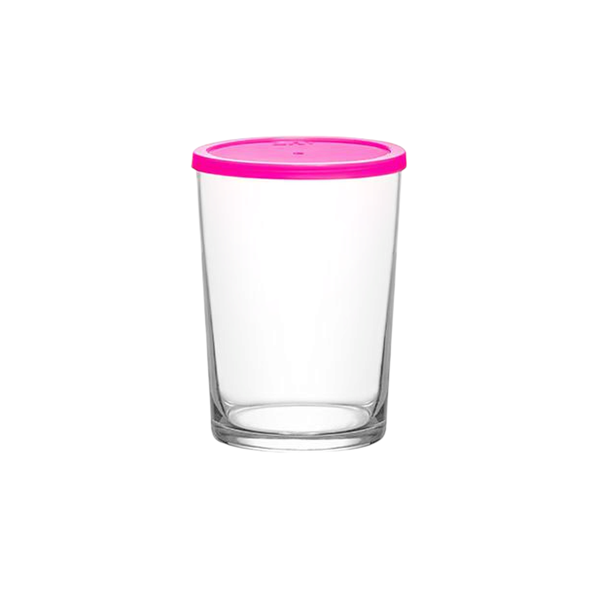 LAV Glass Canister Jar 300ml Pink Lid SGN674