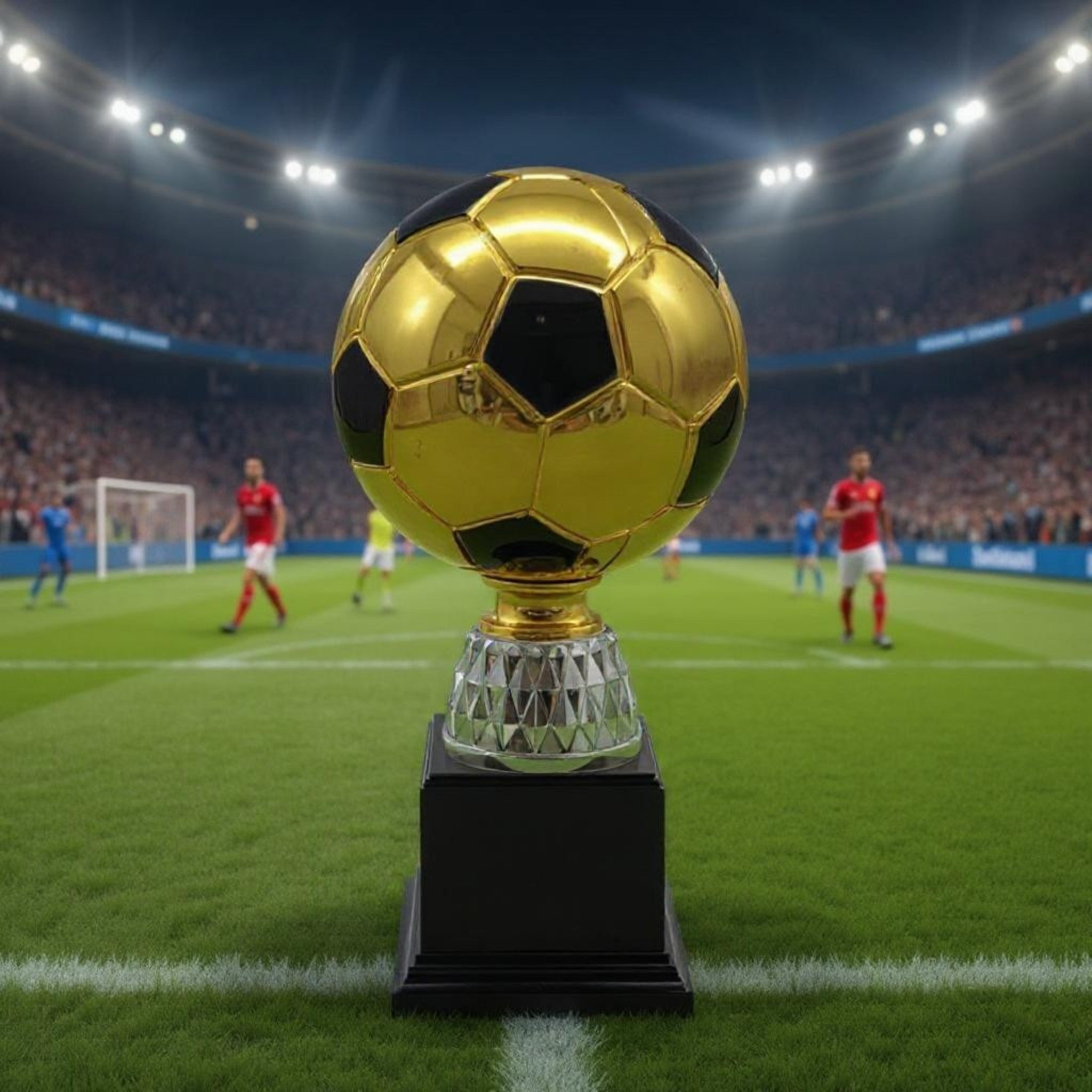 Soccer Ball Plastic Trophy Cup with Black Base 21.5cm
