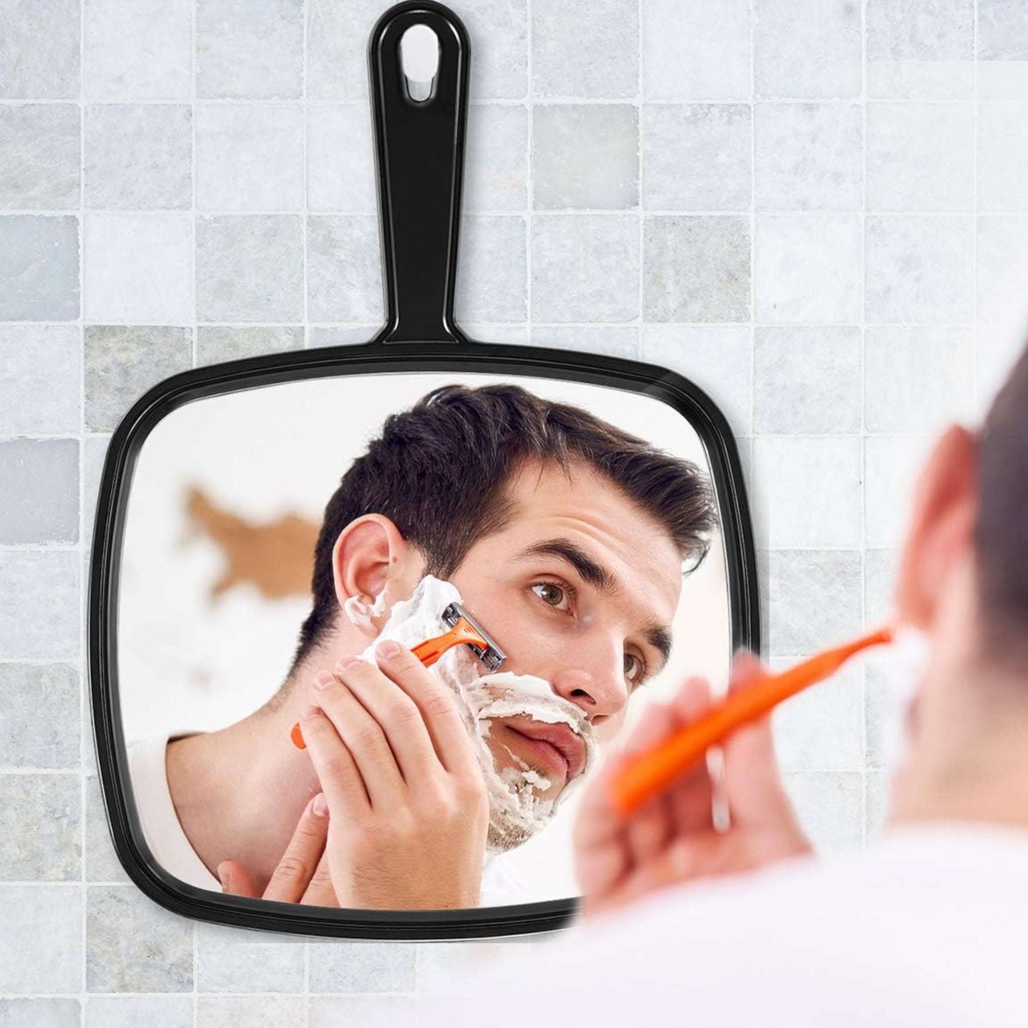 Handheld Face Mirror Large 23x31cm