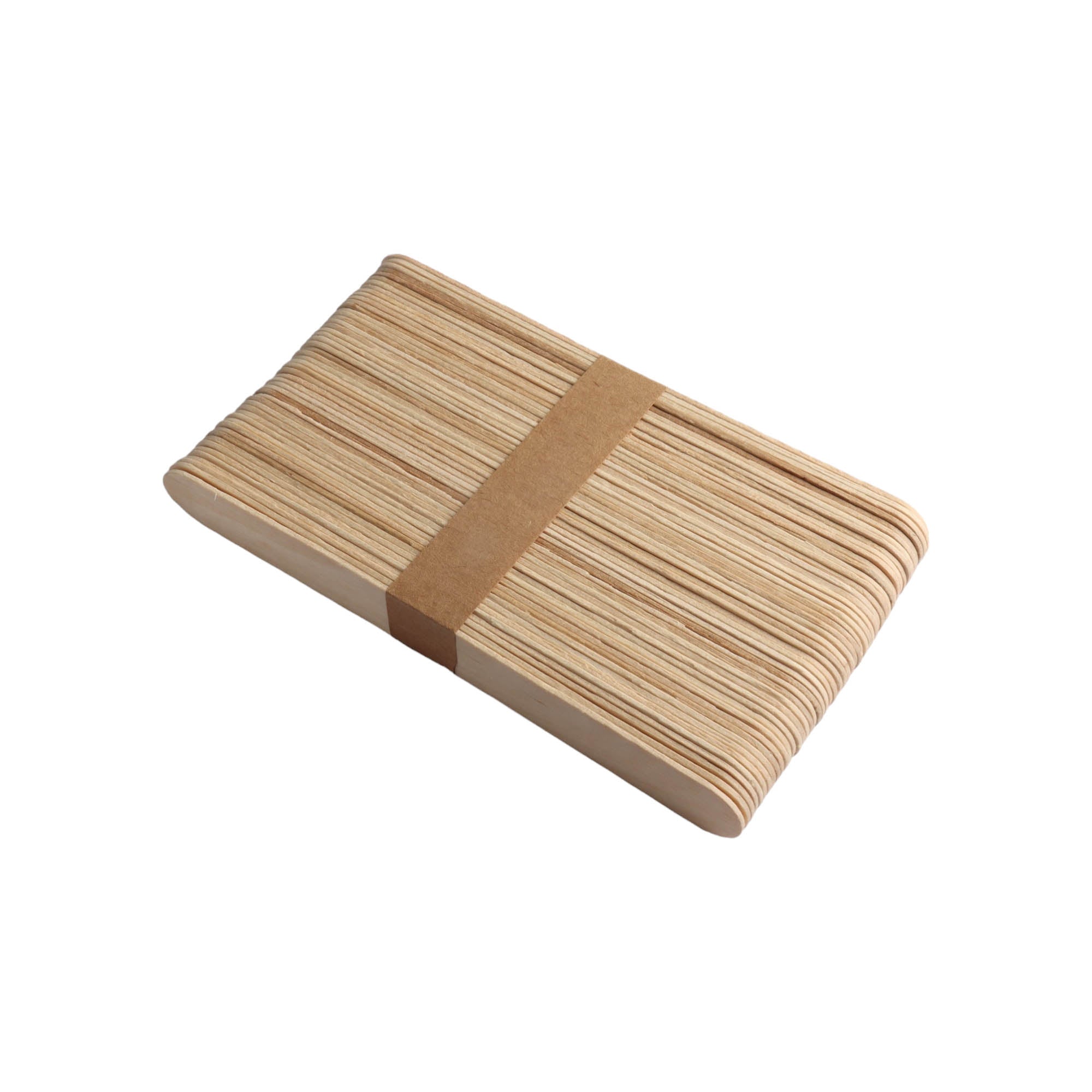 Disposable Wooden Spatula Ice Cream Popsicle Sticks 50pc