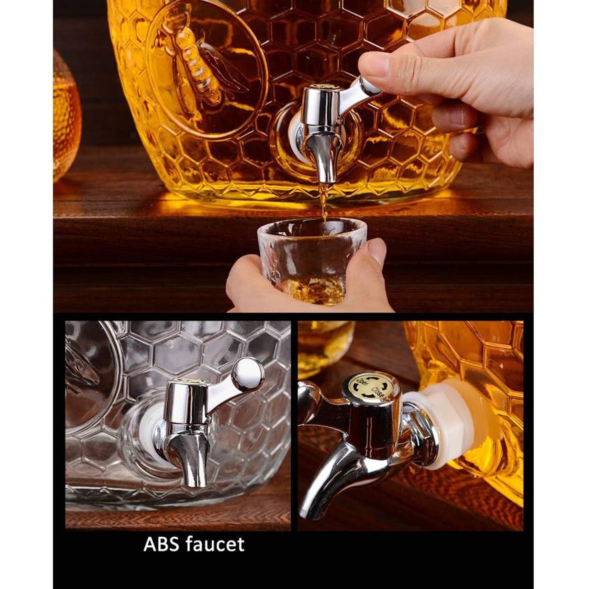 Beverage Dispenser Beehive 8L Glass