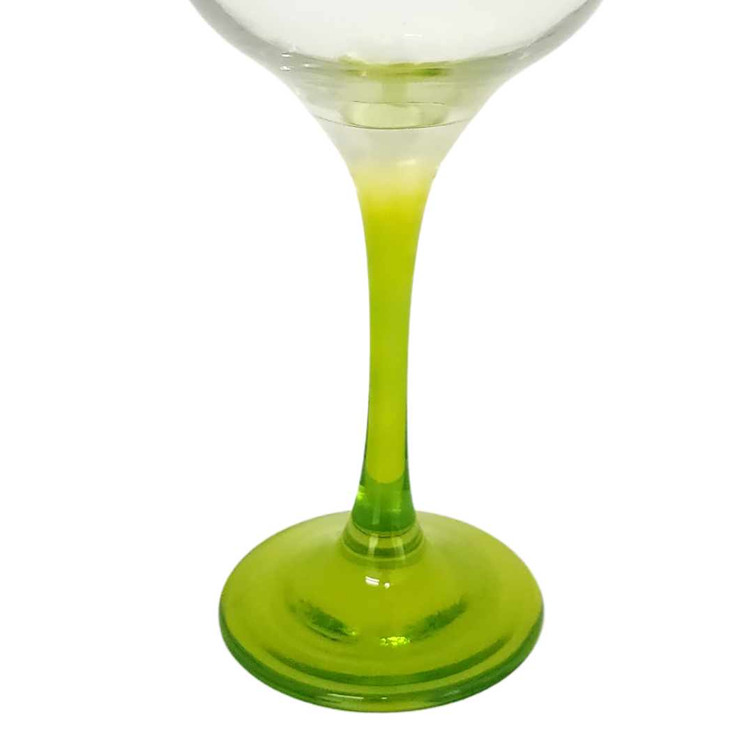 Glass Tumbler 300ml Color Stemmed SGN714 1pc