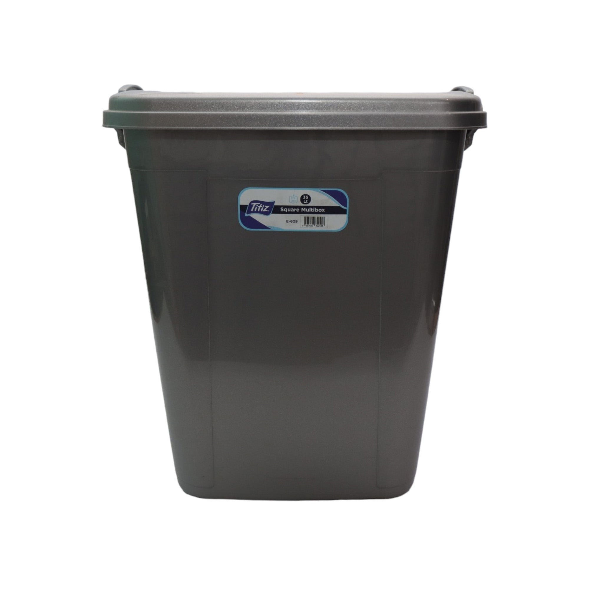 Titiz 35L Plastic Square Multi Box Clip-Lock Lid E-629