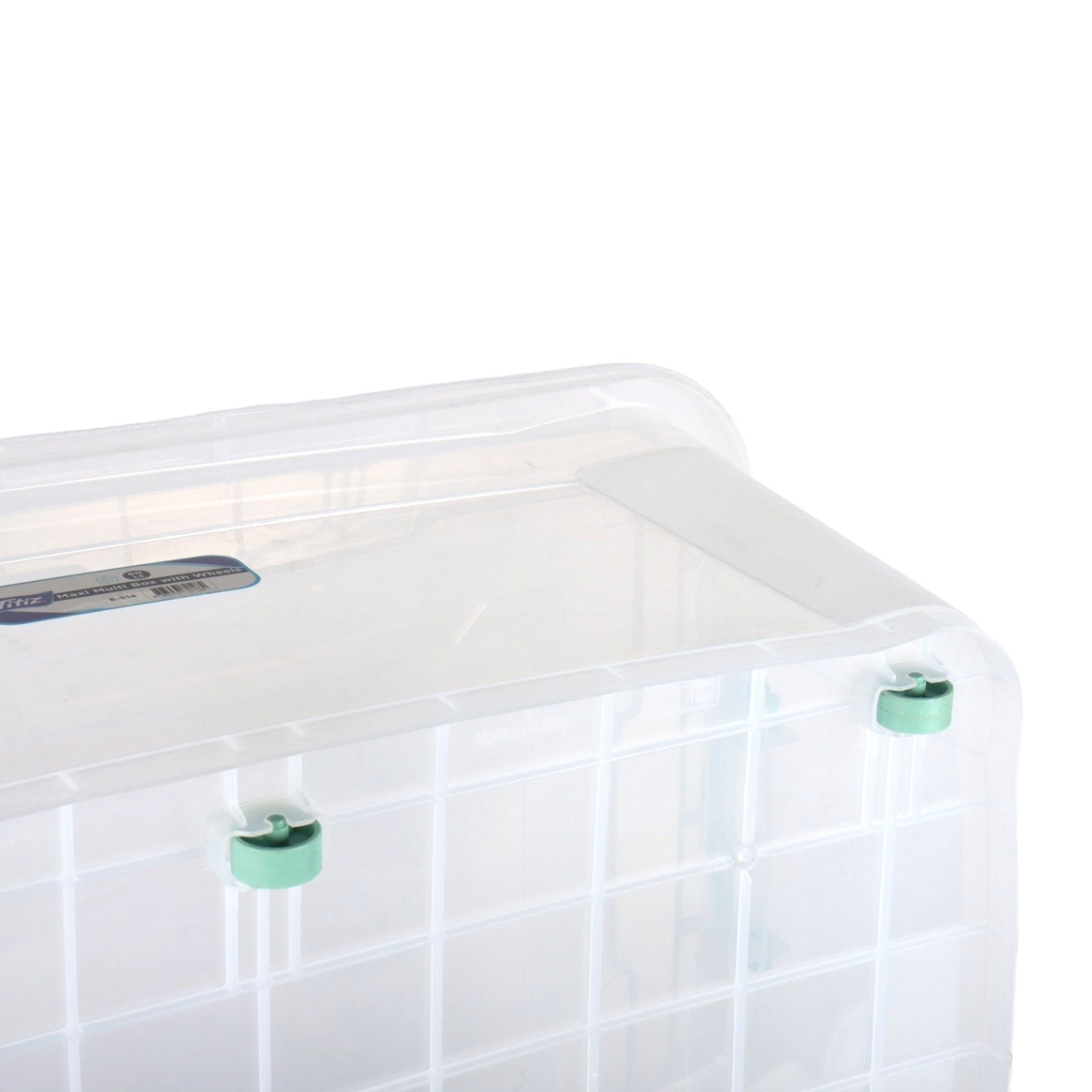 Titiz 60L Plastic Maxi Multi Storage Utility Container Box with Wheel No.5 E-514