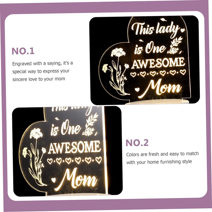 3D Light Night Stand - Awesome Mom Gift