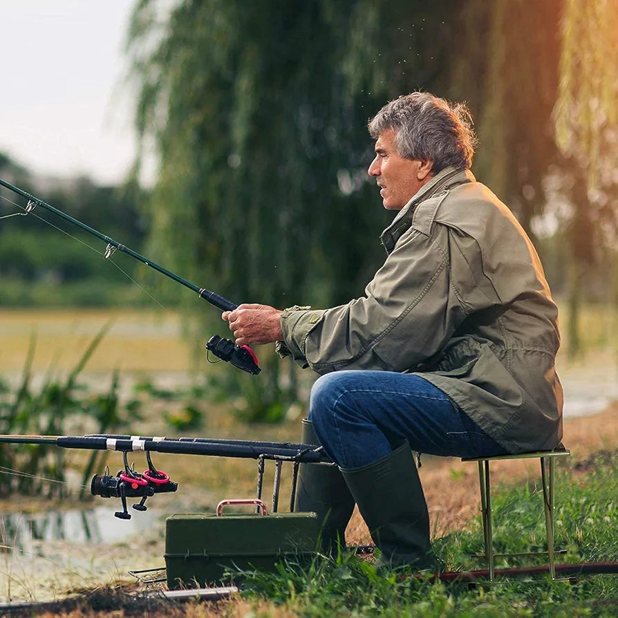 Portable Camping Steel Folding Stool 24x28x24cm
