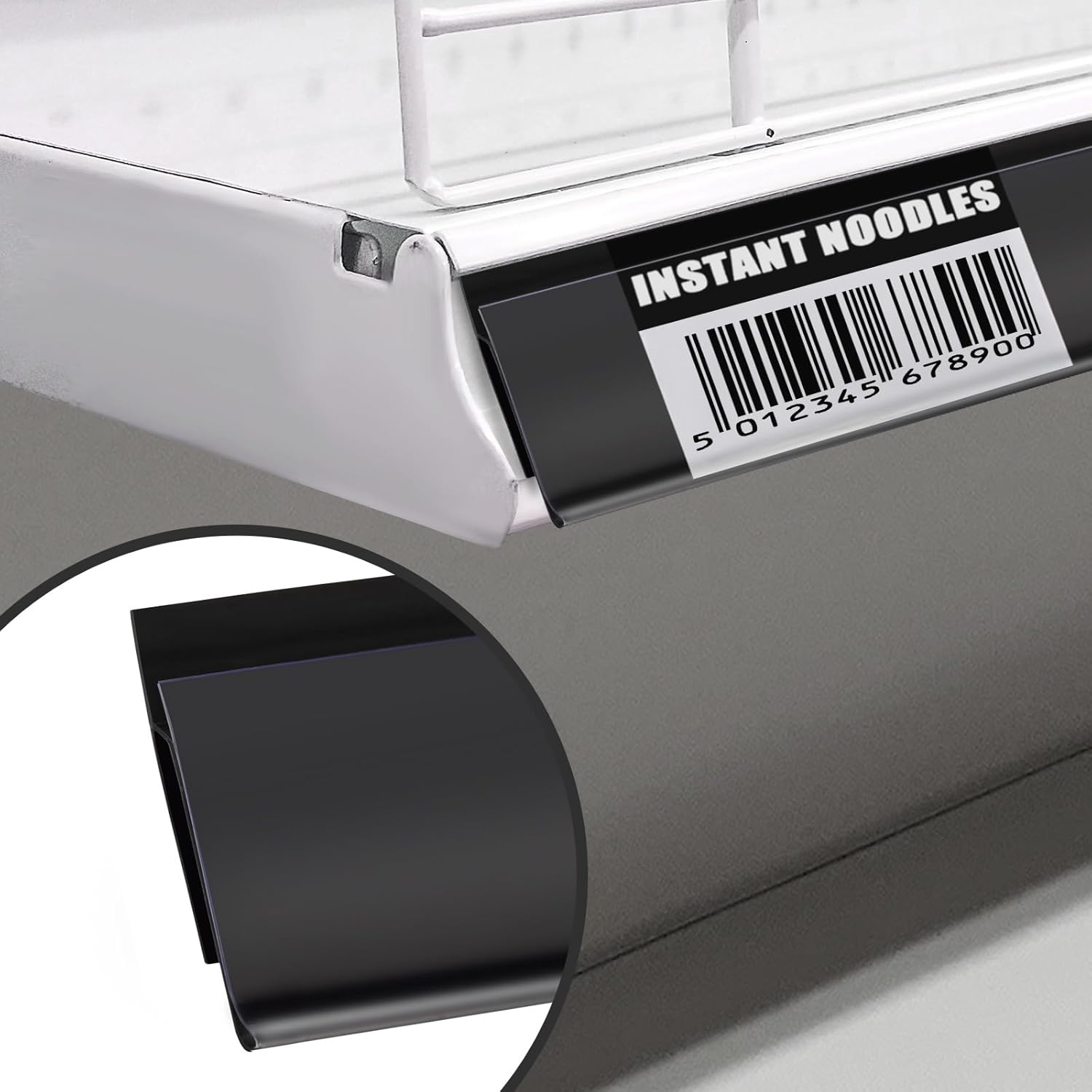 Shelf Talkers Plastic 914x33mm Black