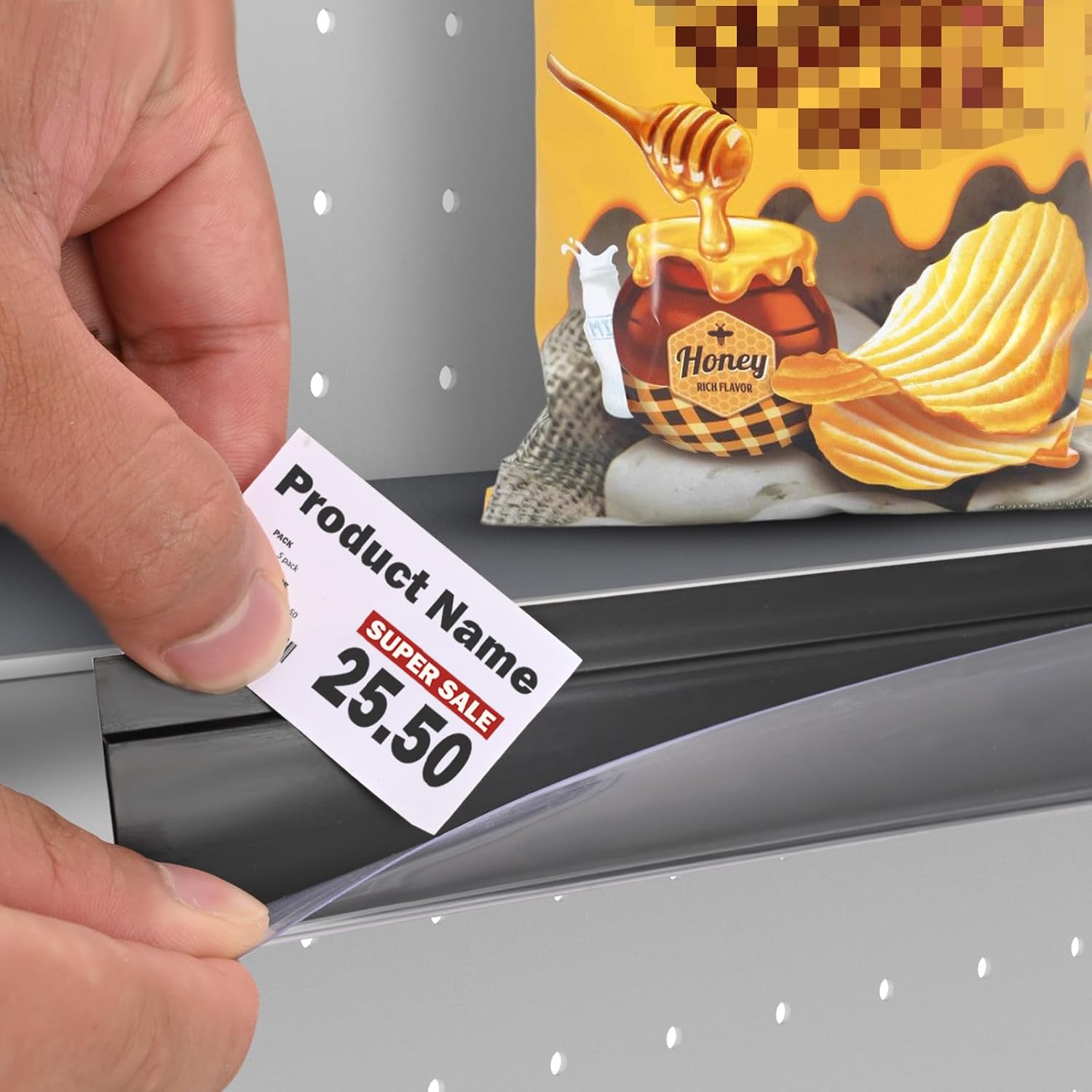 Shelf Talkers Plastic 914x33mm Black