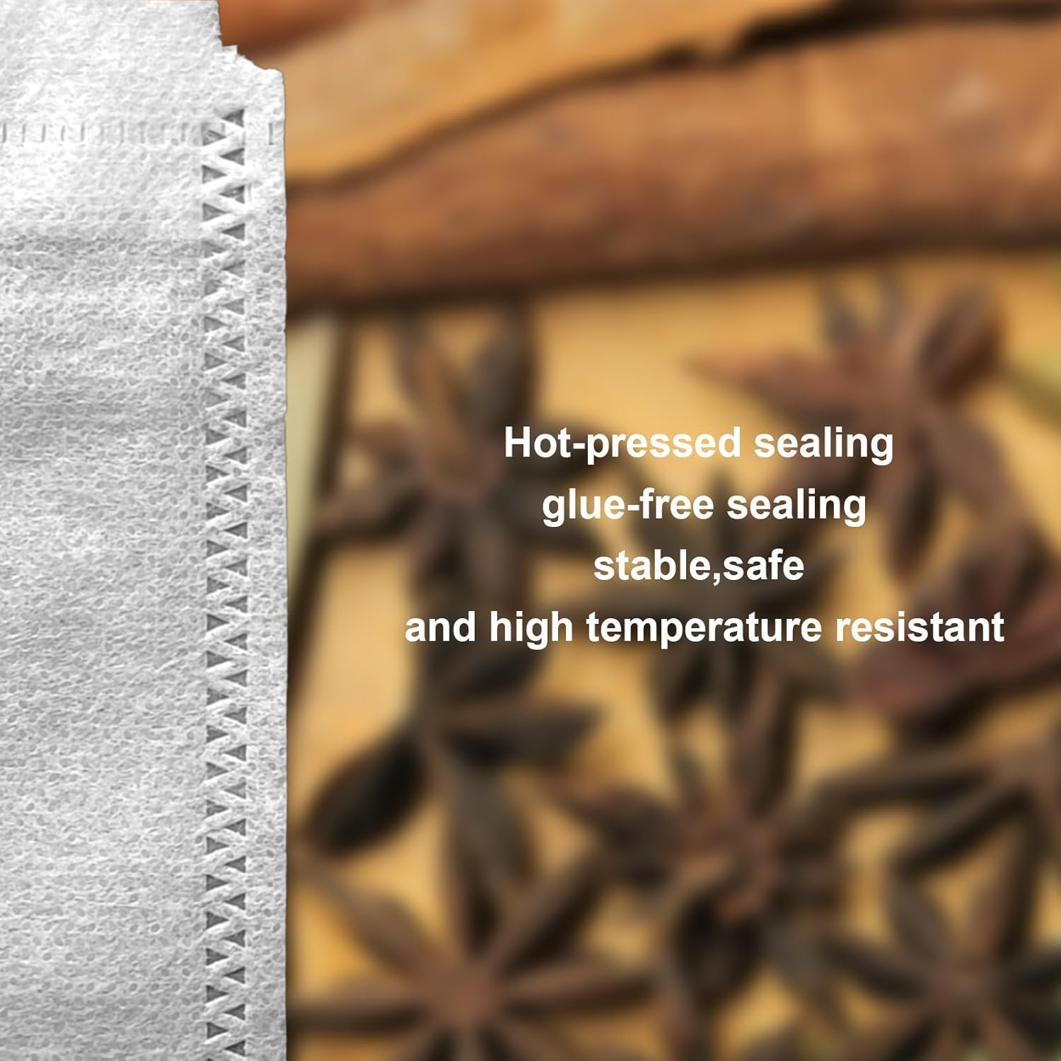 Biodegradable Food Grade Non-Woven Tea Filter Cotton Bag with Drawstring 100pcs