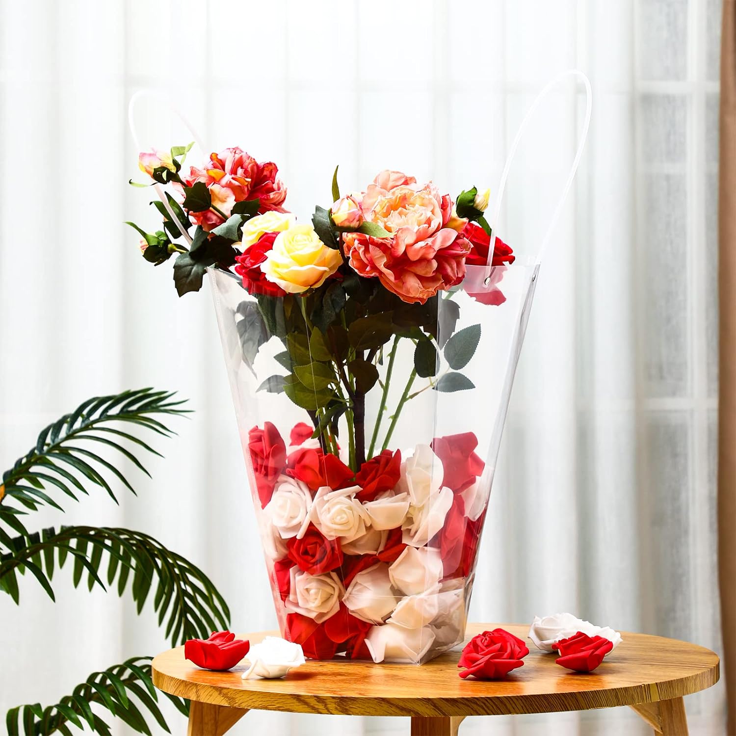 PVC Gift Florist PP Bag Frosted with Handle