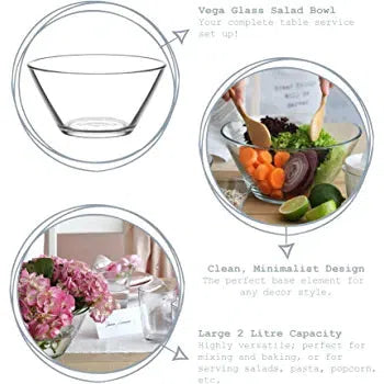 LAV Vega Glass Salad bowl 2165ml SGN2373