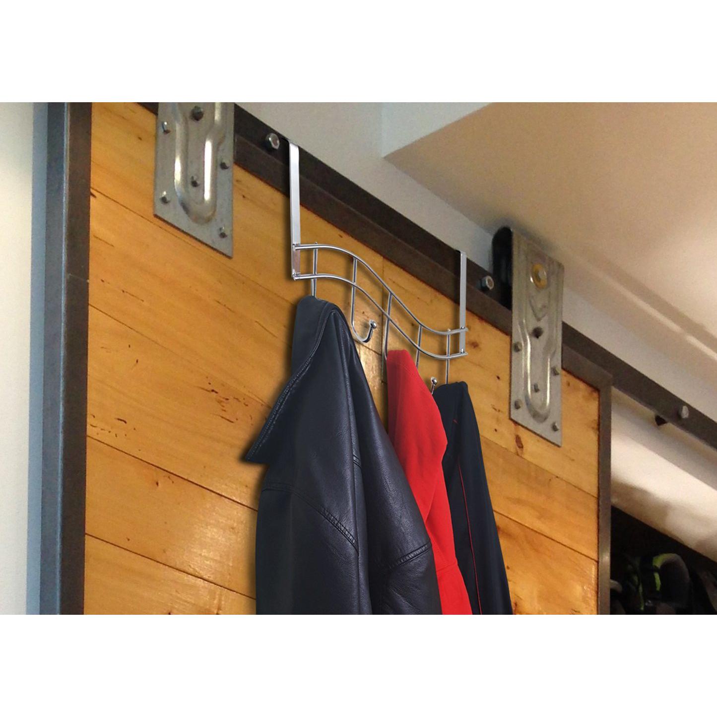 Chrome Over Door Hanger 5-Hooks