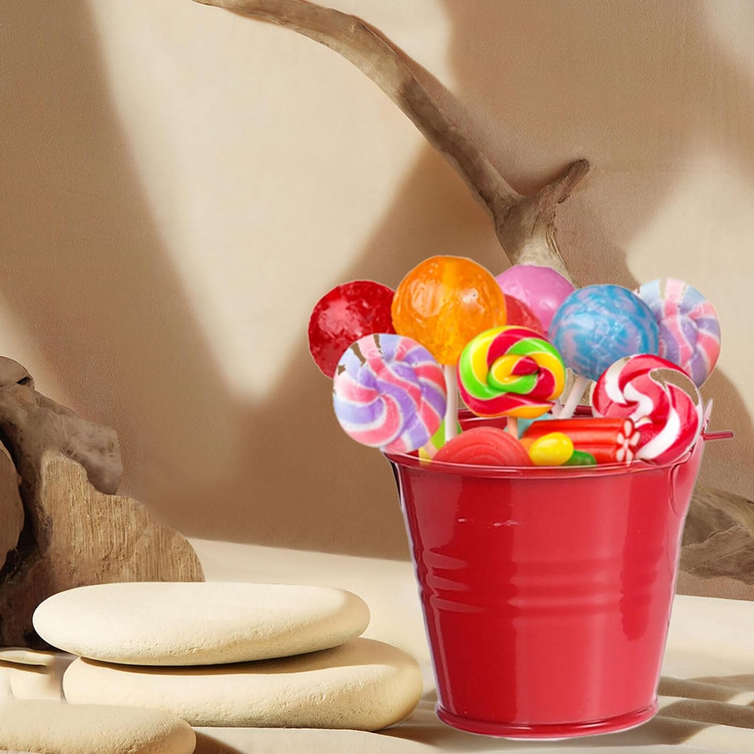 Mini Iron Bucket Garden 5.5x5.3x4cm