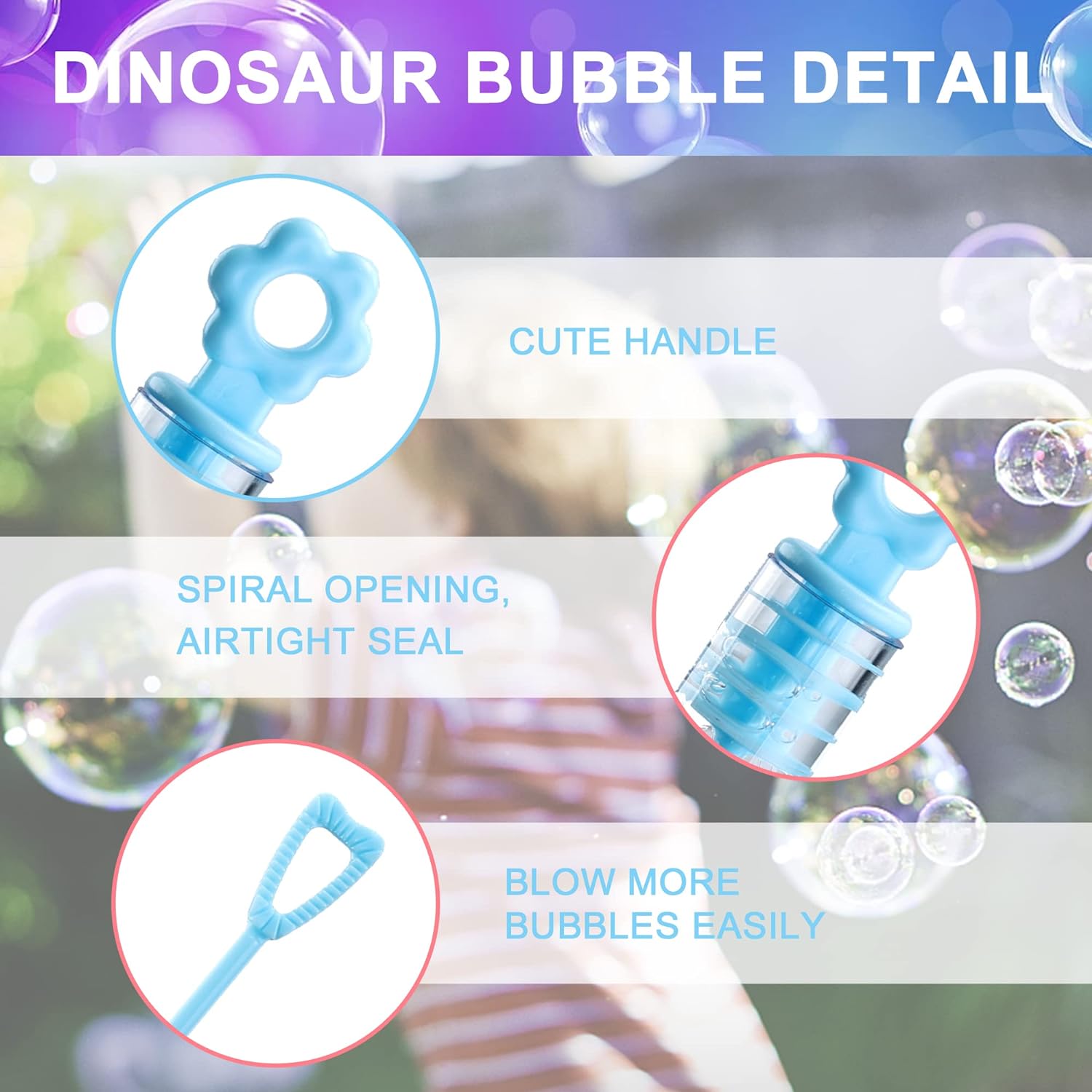 Mini Bubble Wand - Blowing Bubbles Stick Toy 1.5x10cm 1pc