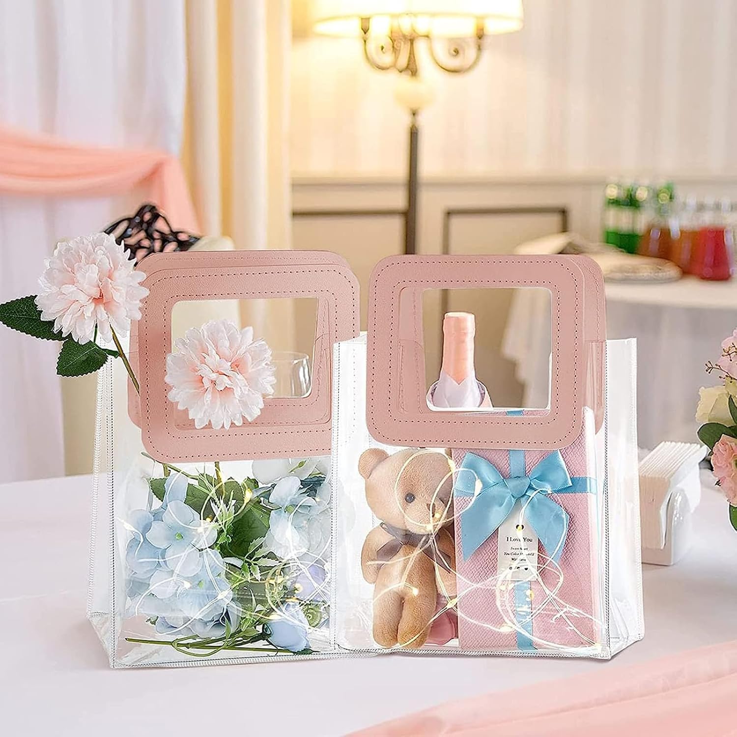 PVC Gift Bags with Square Handle