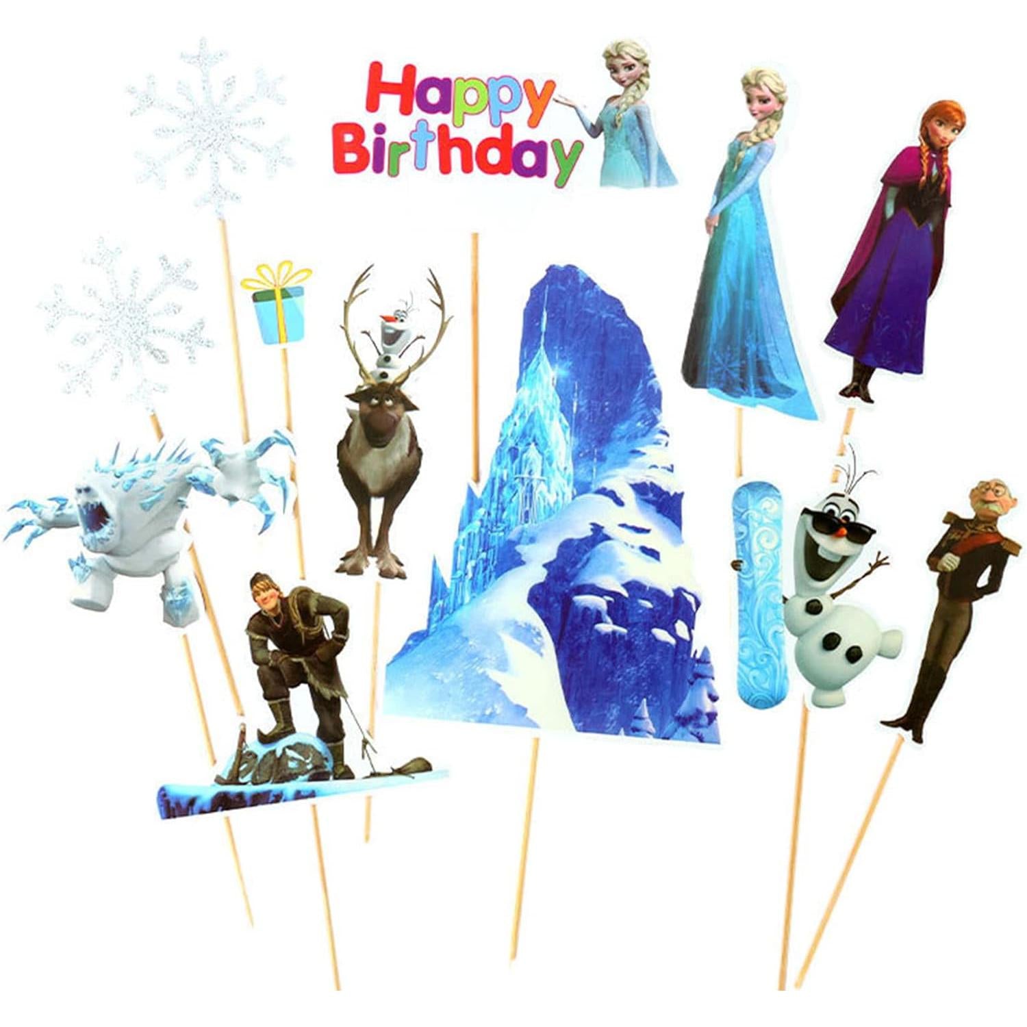 Elsa Cupcake Topper 8pc Set