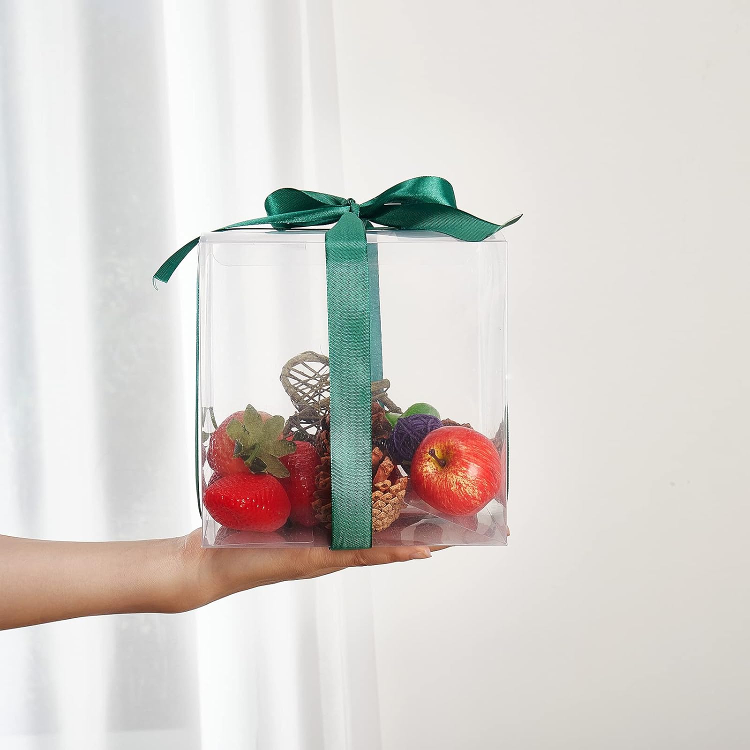 PVC Gift Boxes Transparent Open 1-Side 12pack