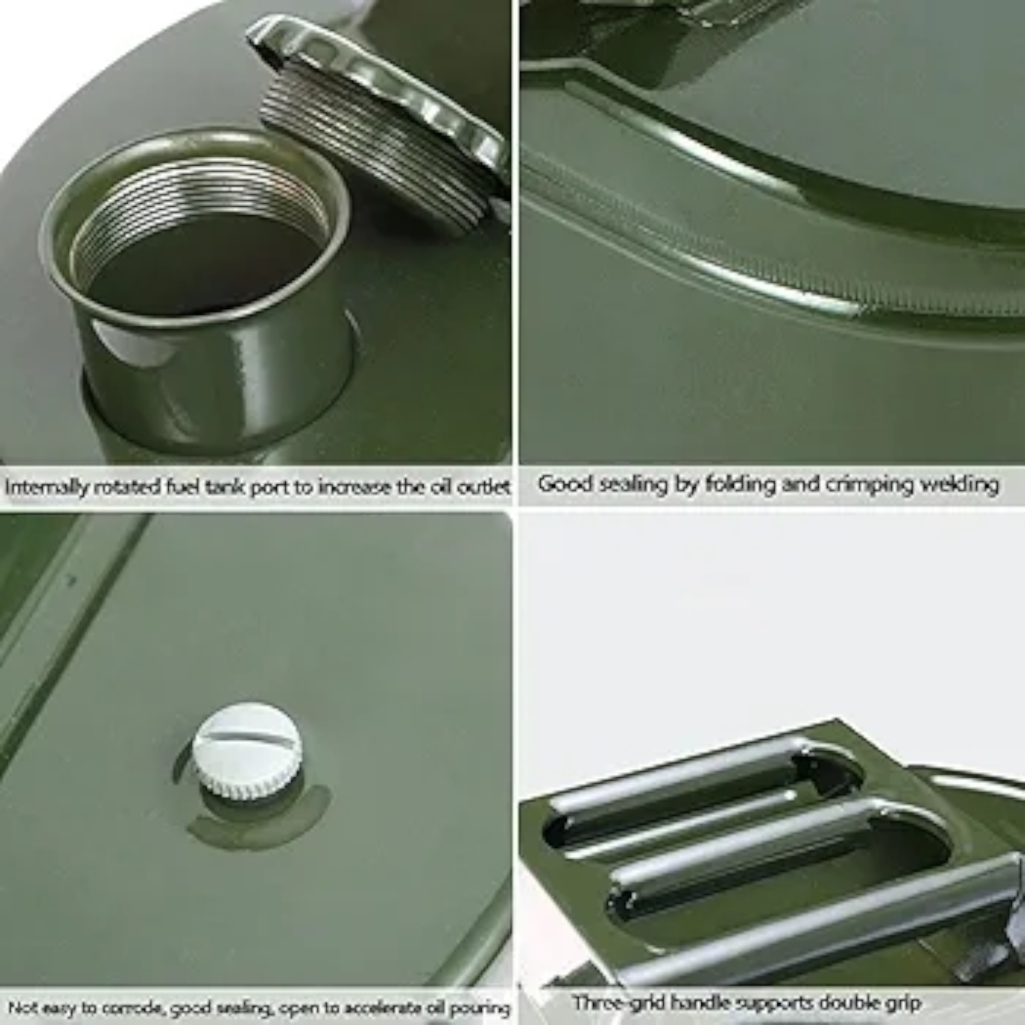 20L Fuel Jerry Can Metal - Portable