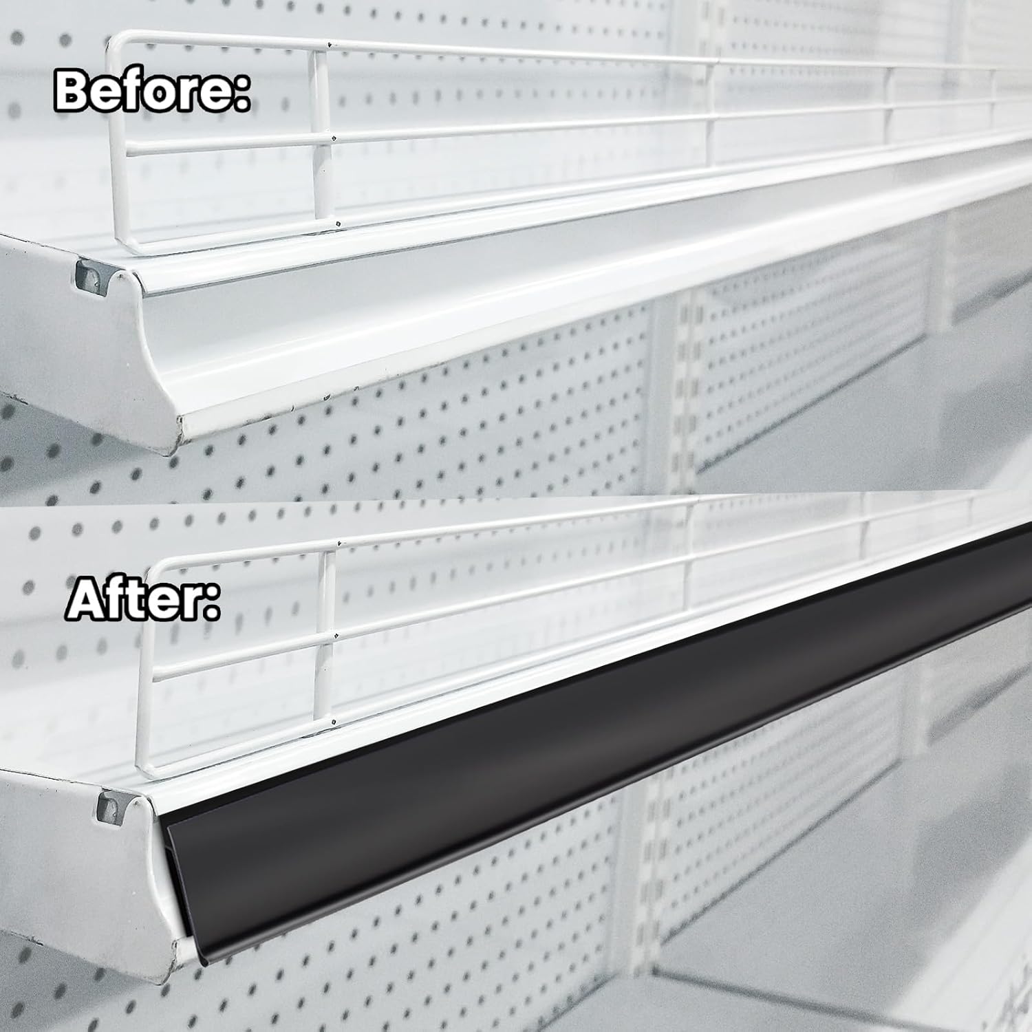 Shelf Talkers Plastic 914x33mm Black