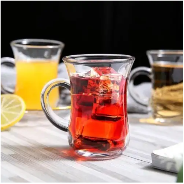 Turkish Tea Glass Cup Tumbler Set 6pack