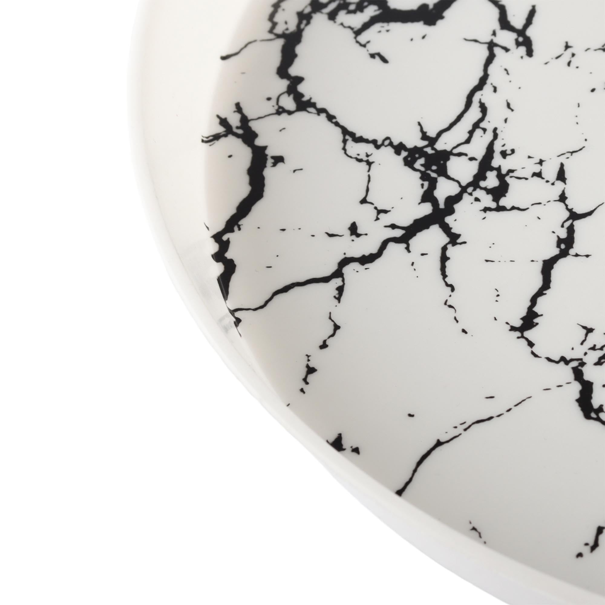 Designer Serving Tray Round Plastic 30cm