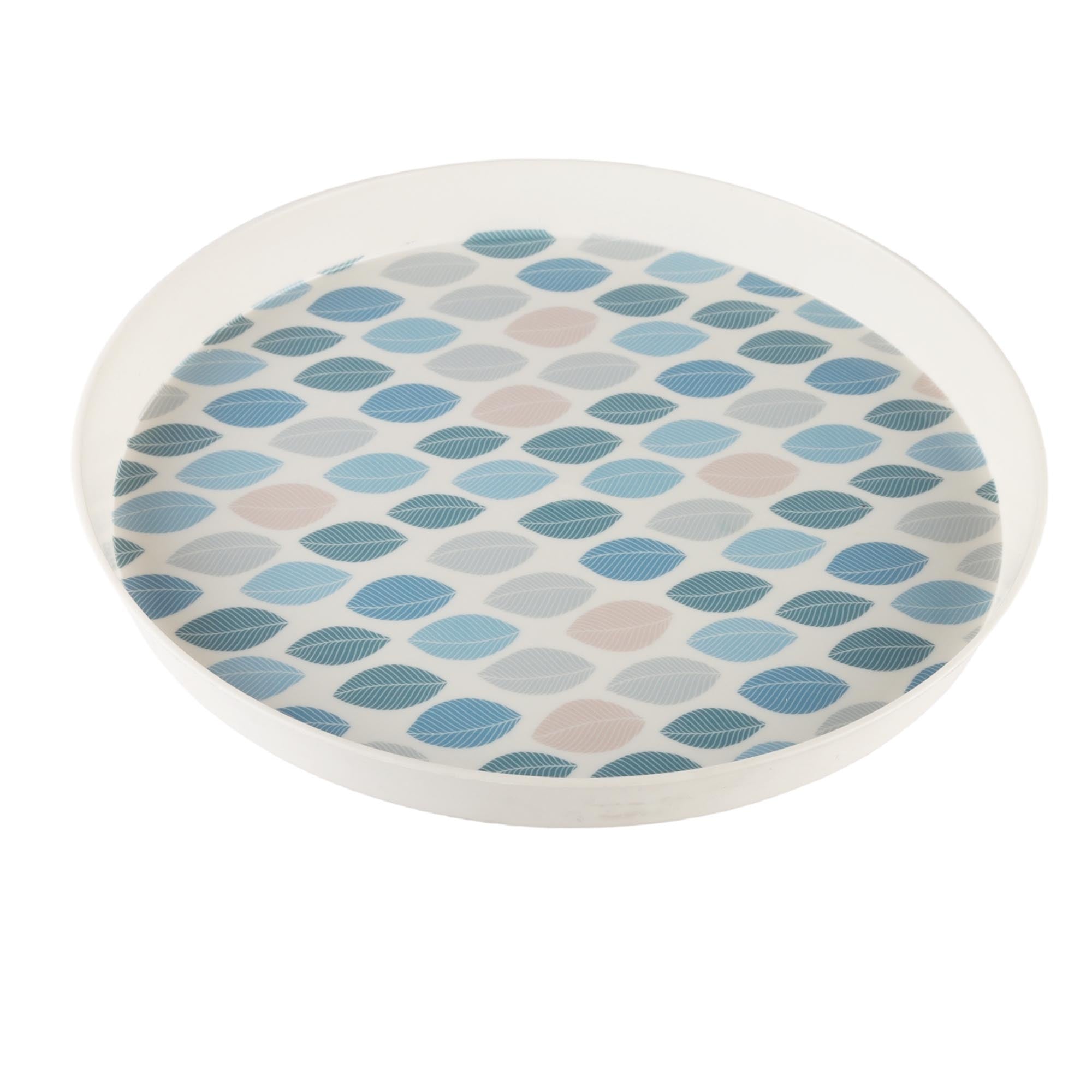 Designer Serving Tray Round Plastic 30cm