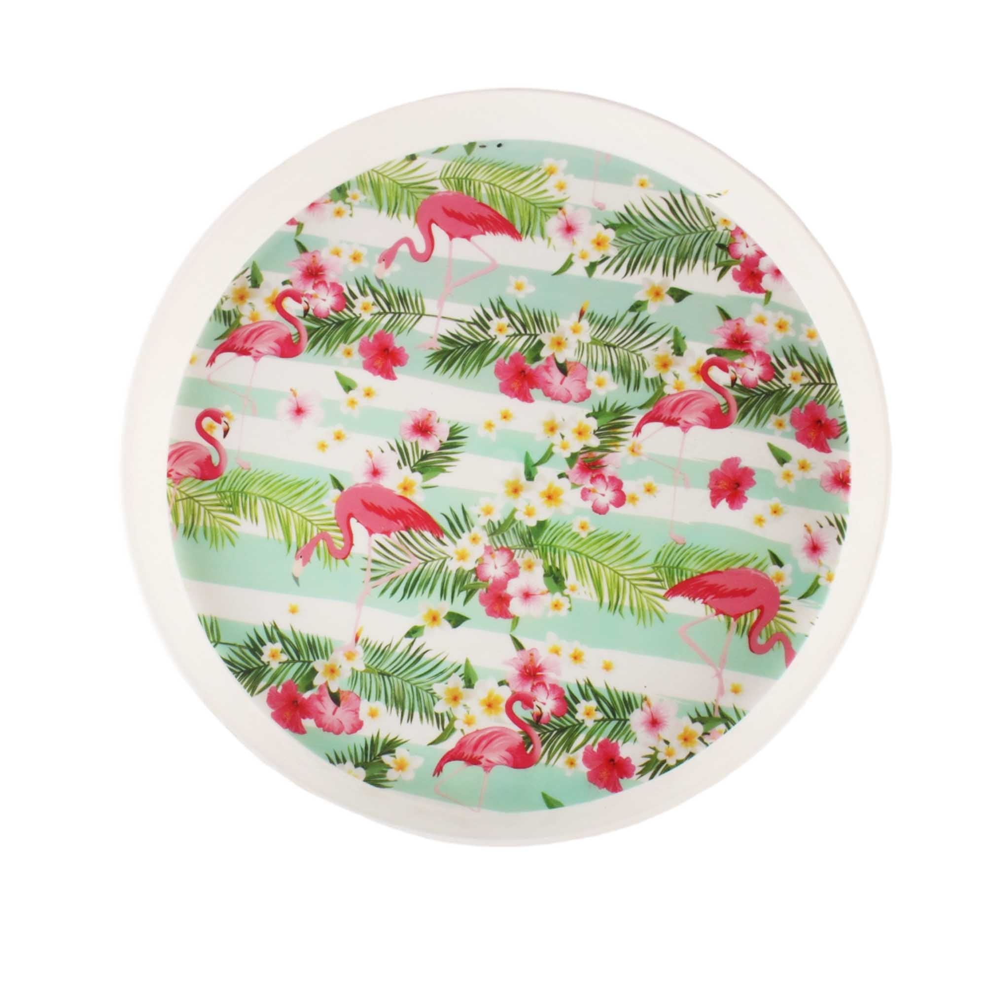 Designer Serving Tray Round Plastic 30cm