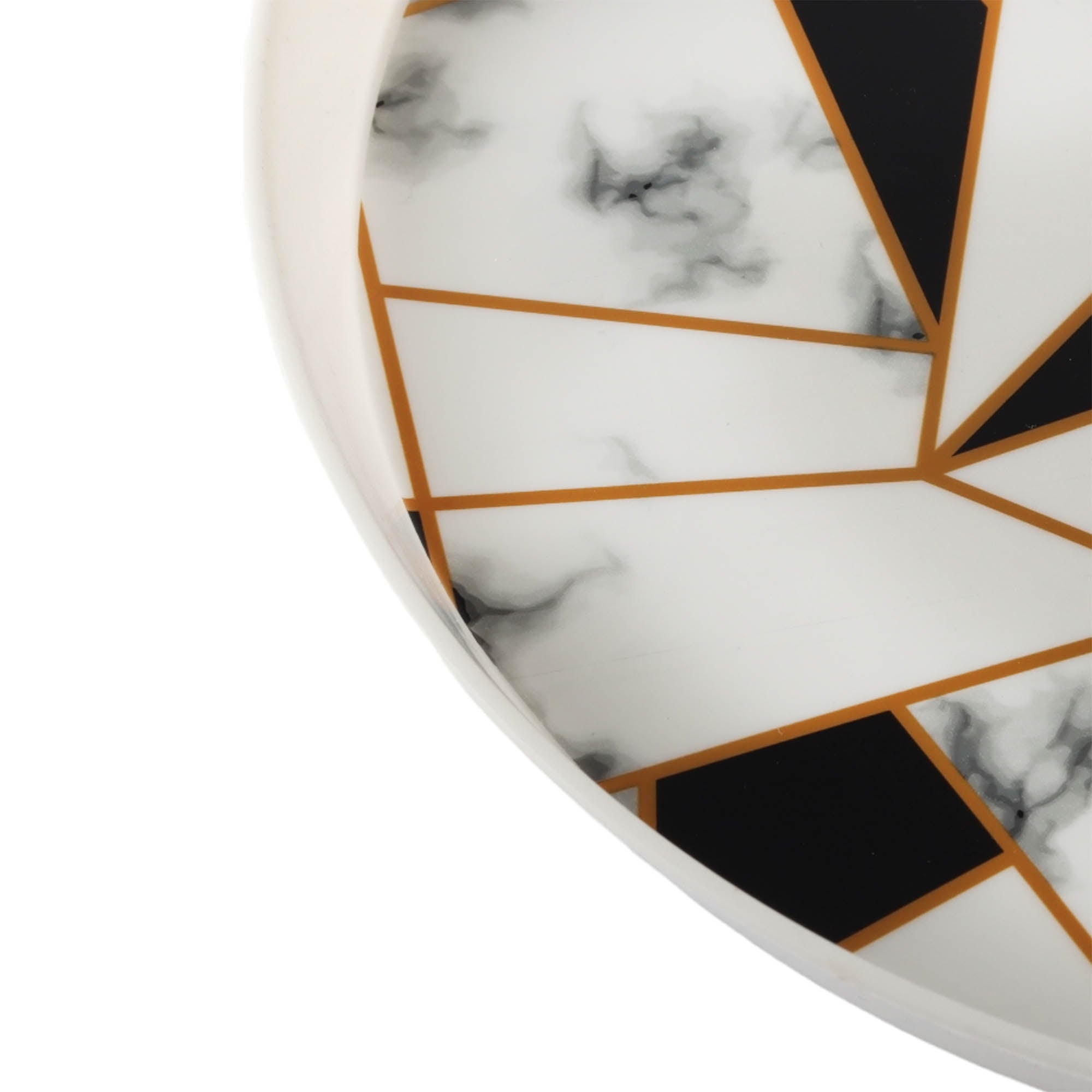 Designer Serving Tray Round Plastic 30cm