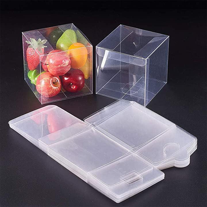 PVC Cube Gift Boxes 5x6cm Transparent 12pack
