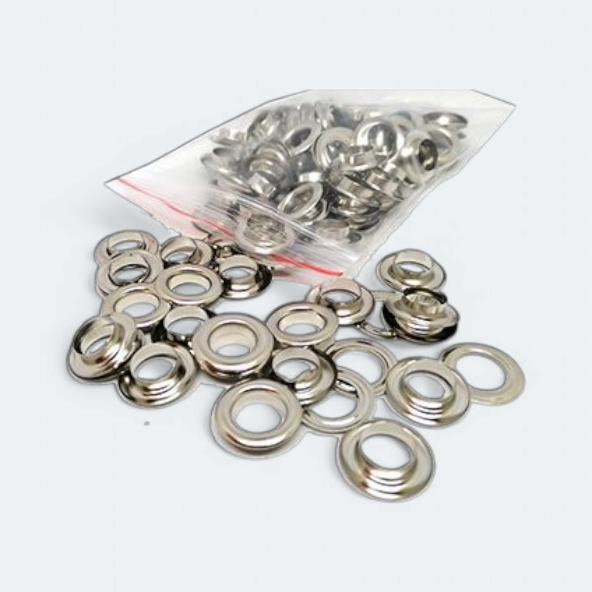 Eyelet Grommets Silver 3.5cm 10pack