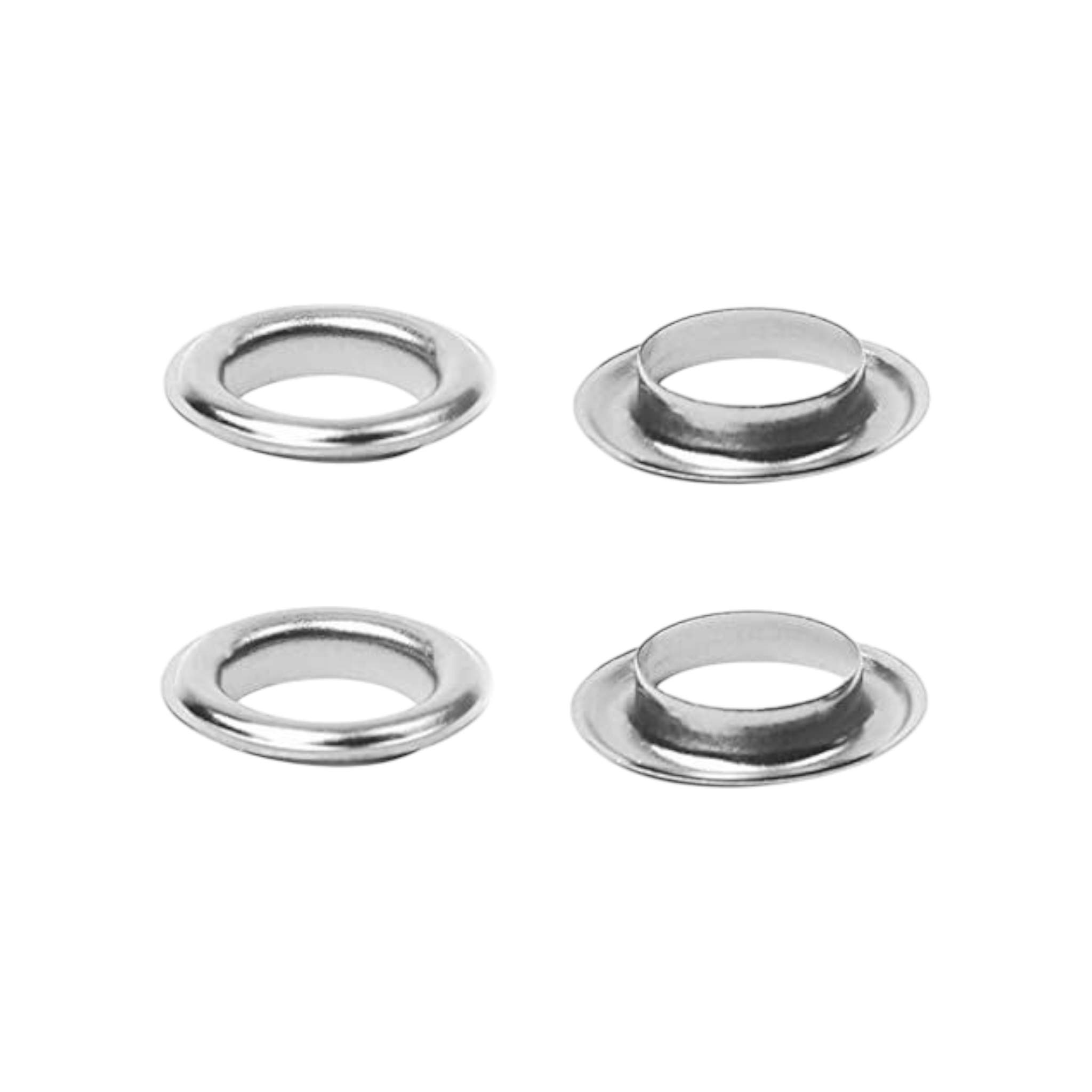 Eyelet Grommets Silver 3.5cm 10pack
