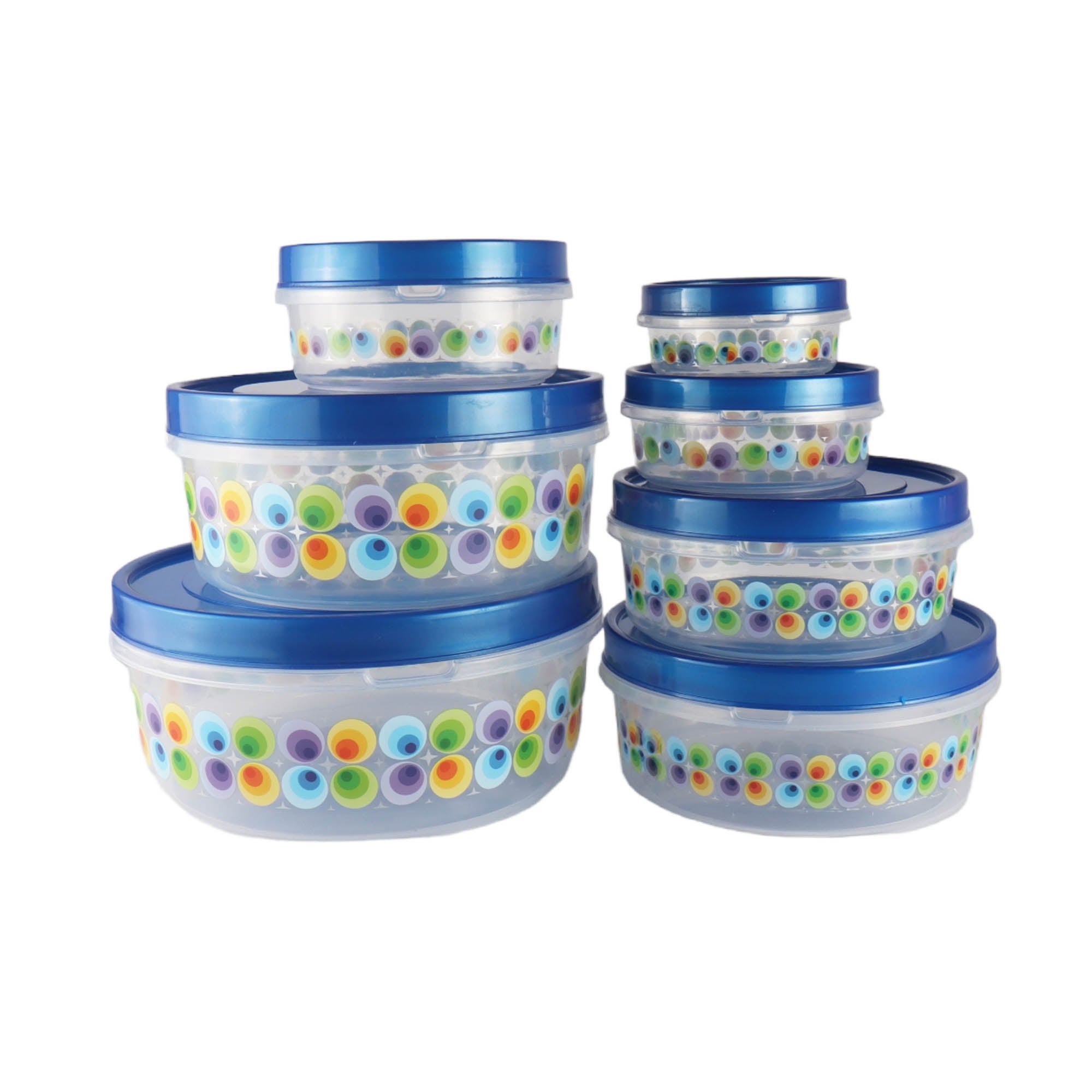 Plastic Container Floral Prince 7pcs 7580P