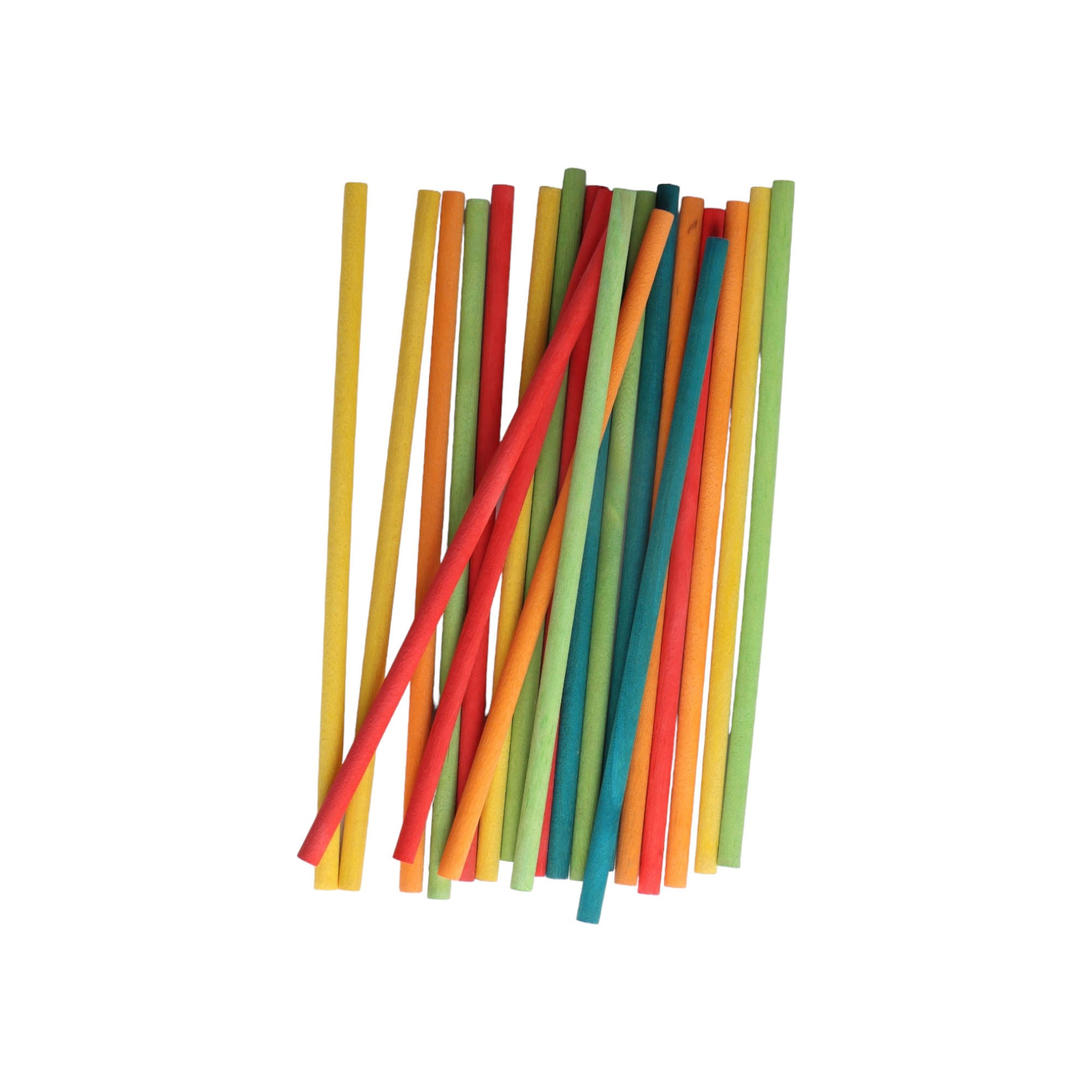 DIY Craft Multicolored Plastic Lolly Sticks 25pack