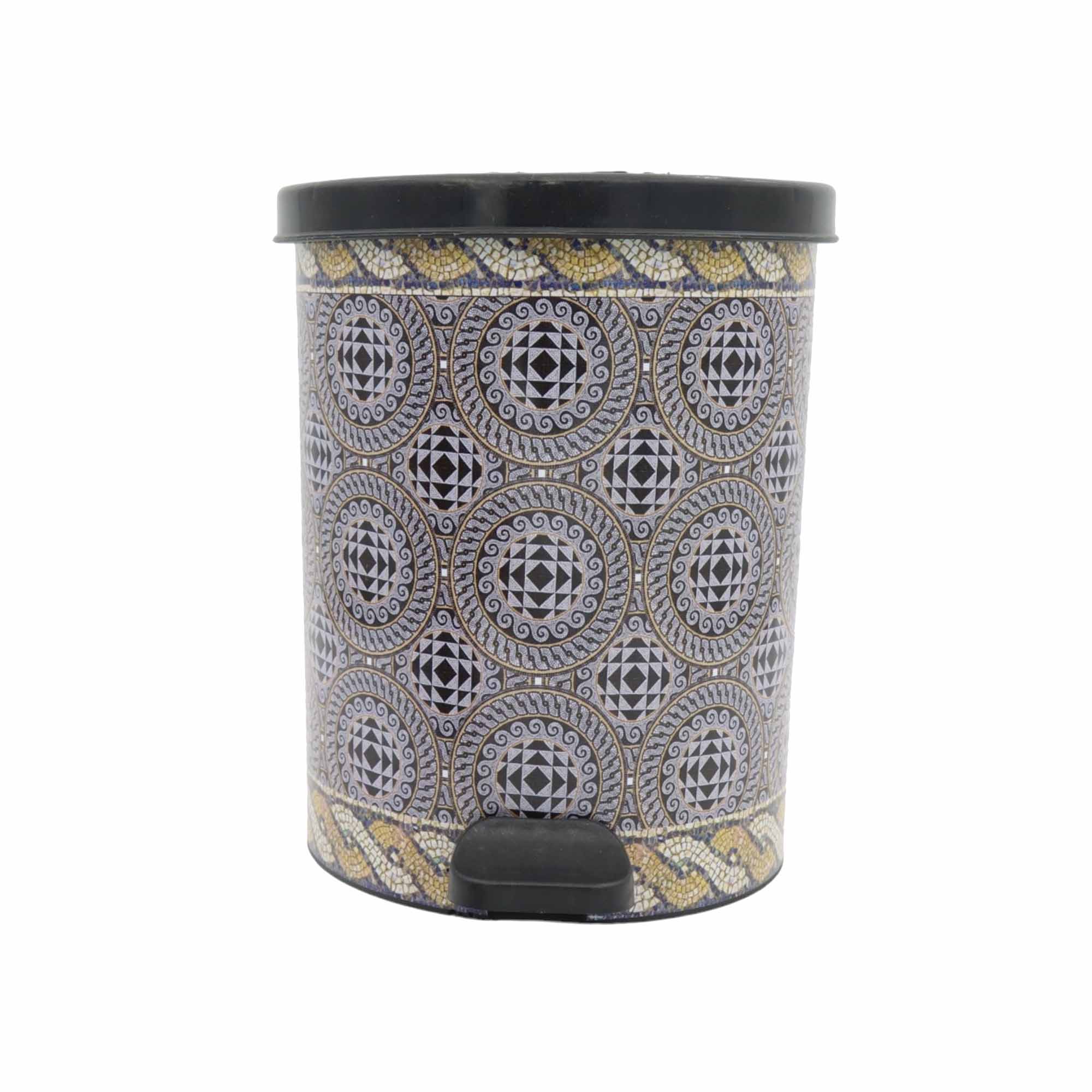 Nu Ware Plastic Pedal Dustbin Printed Small
