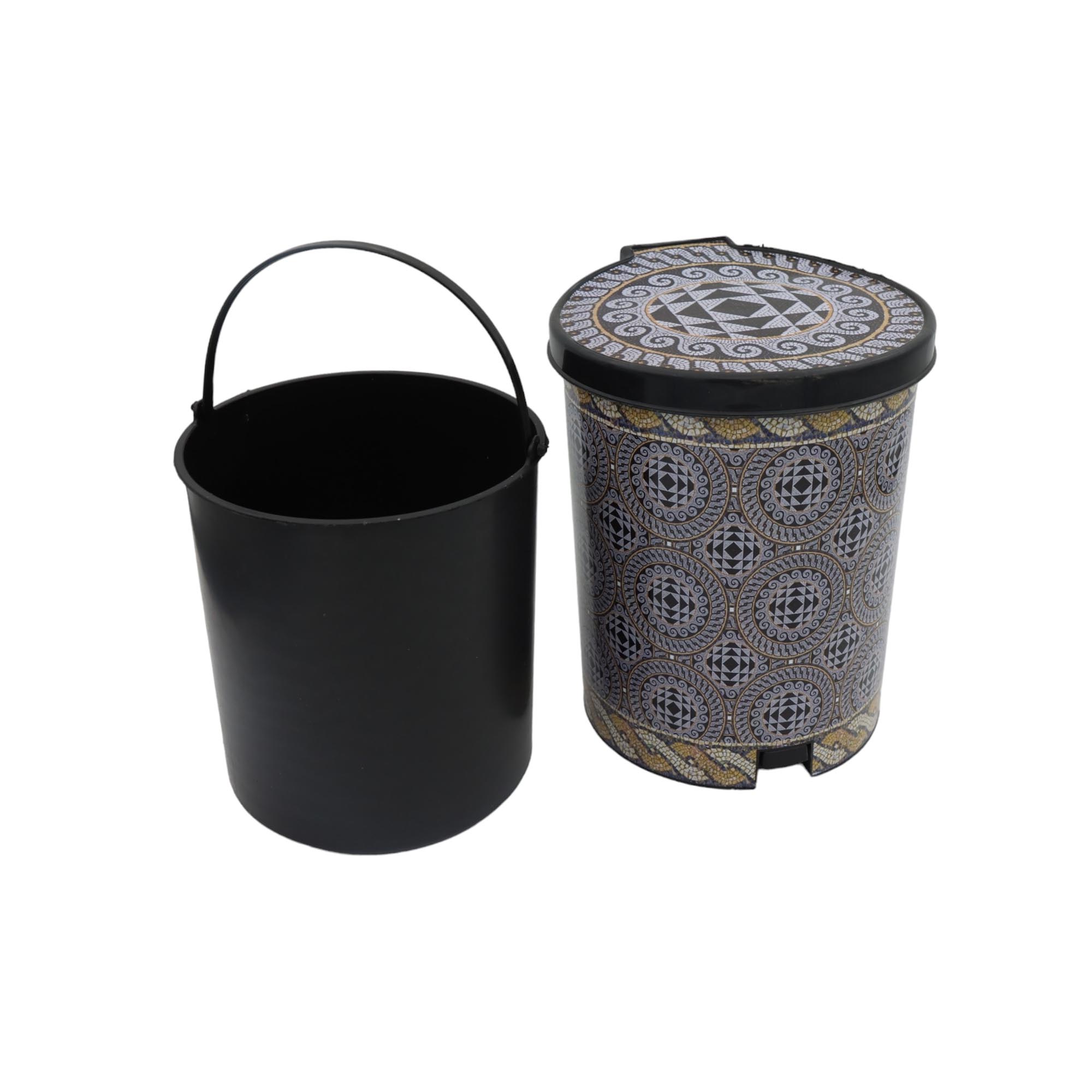Nu Ware Plastic Pedal Dustbin Printed Small