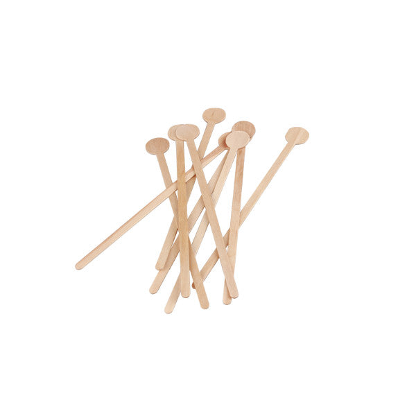 Cocktail Stirrer Sticks 18cm Round Birchwood 100pack