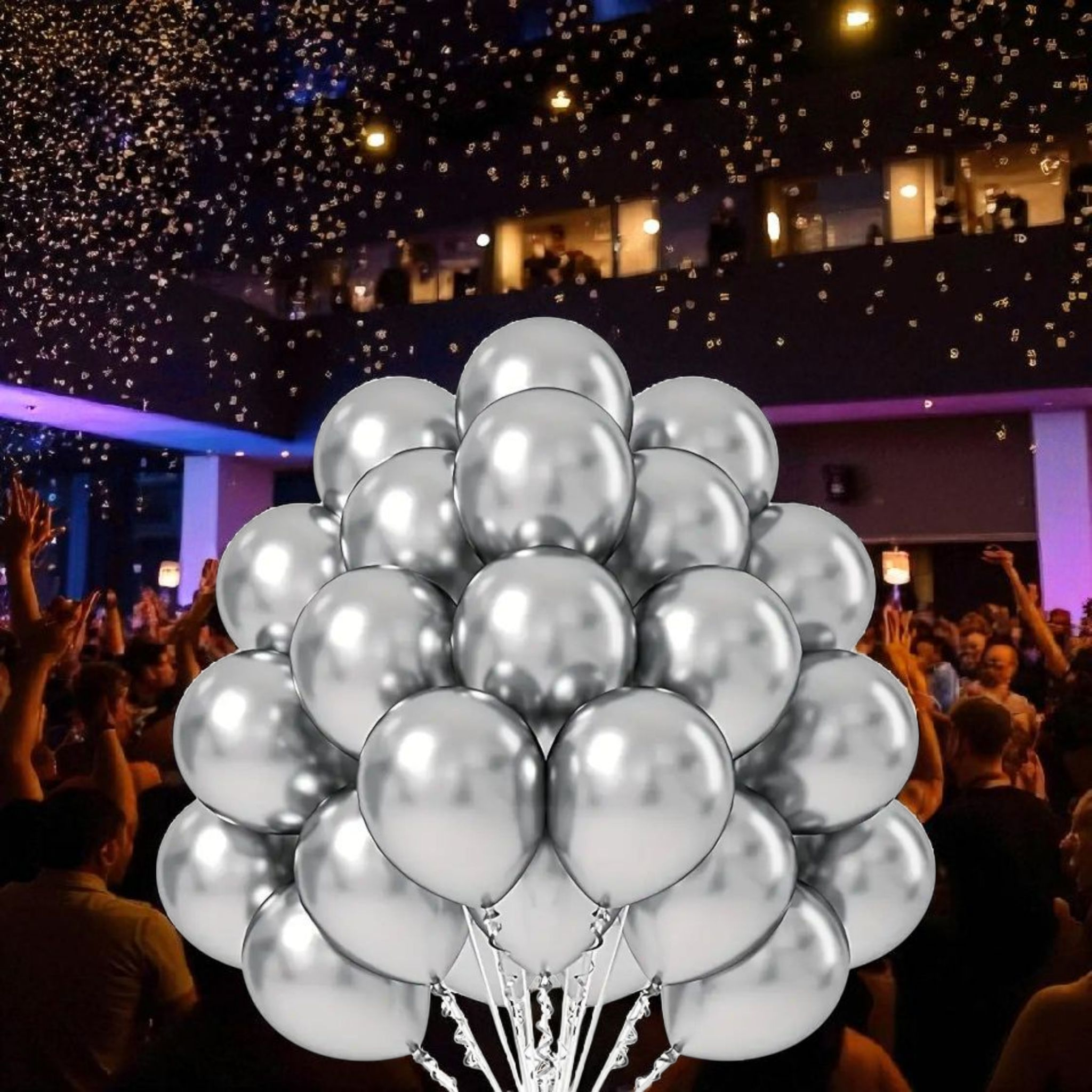 Latex Metallic Party Balloons ±30cm 12inch 10pack