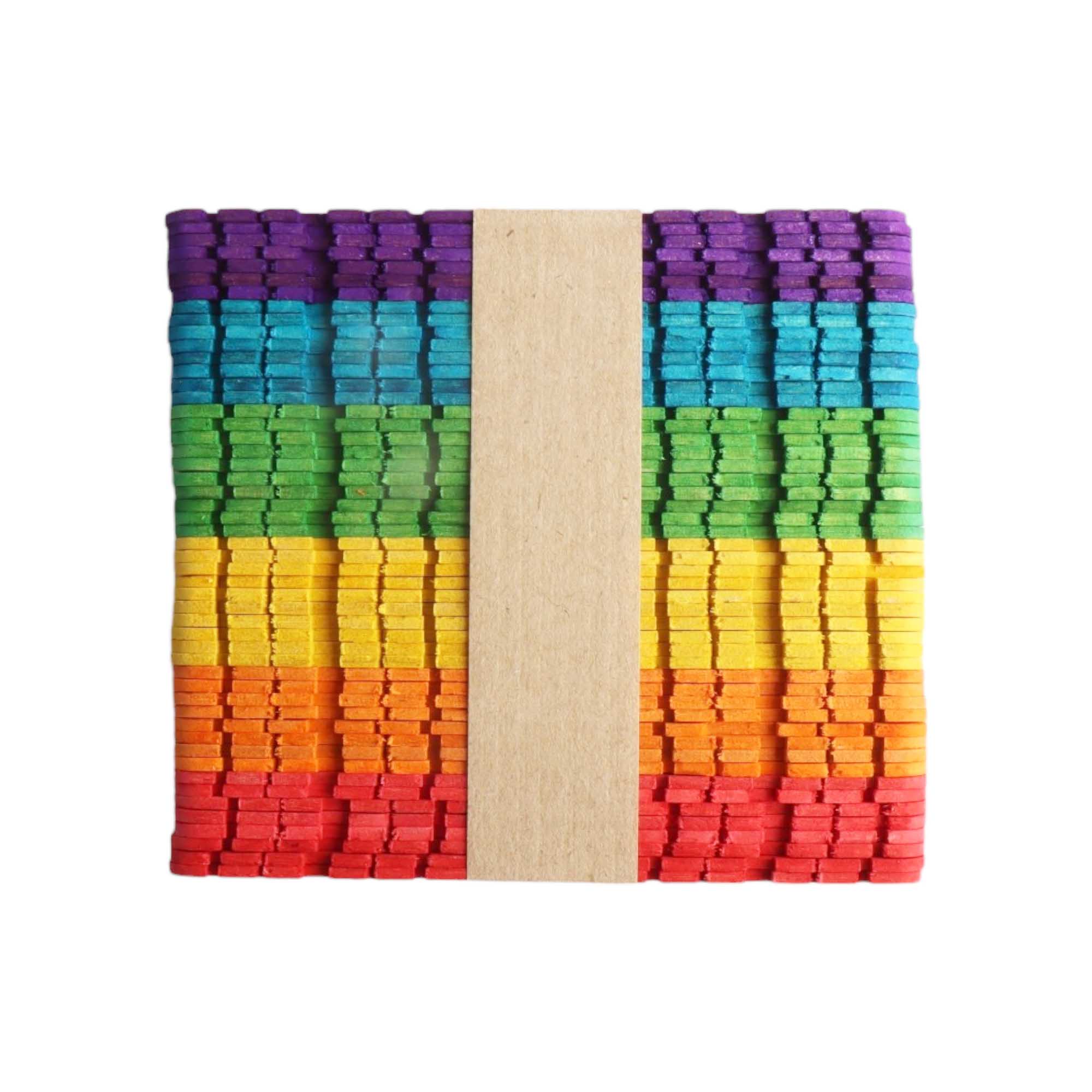 DIY Craft Multicolor Wooden Ice Cream Sticks 50pc