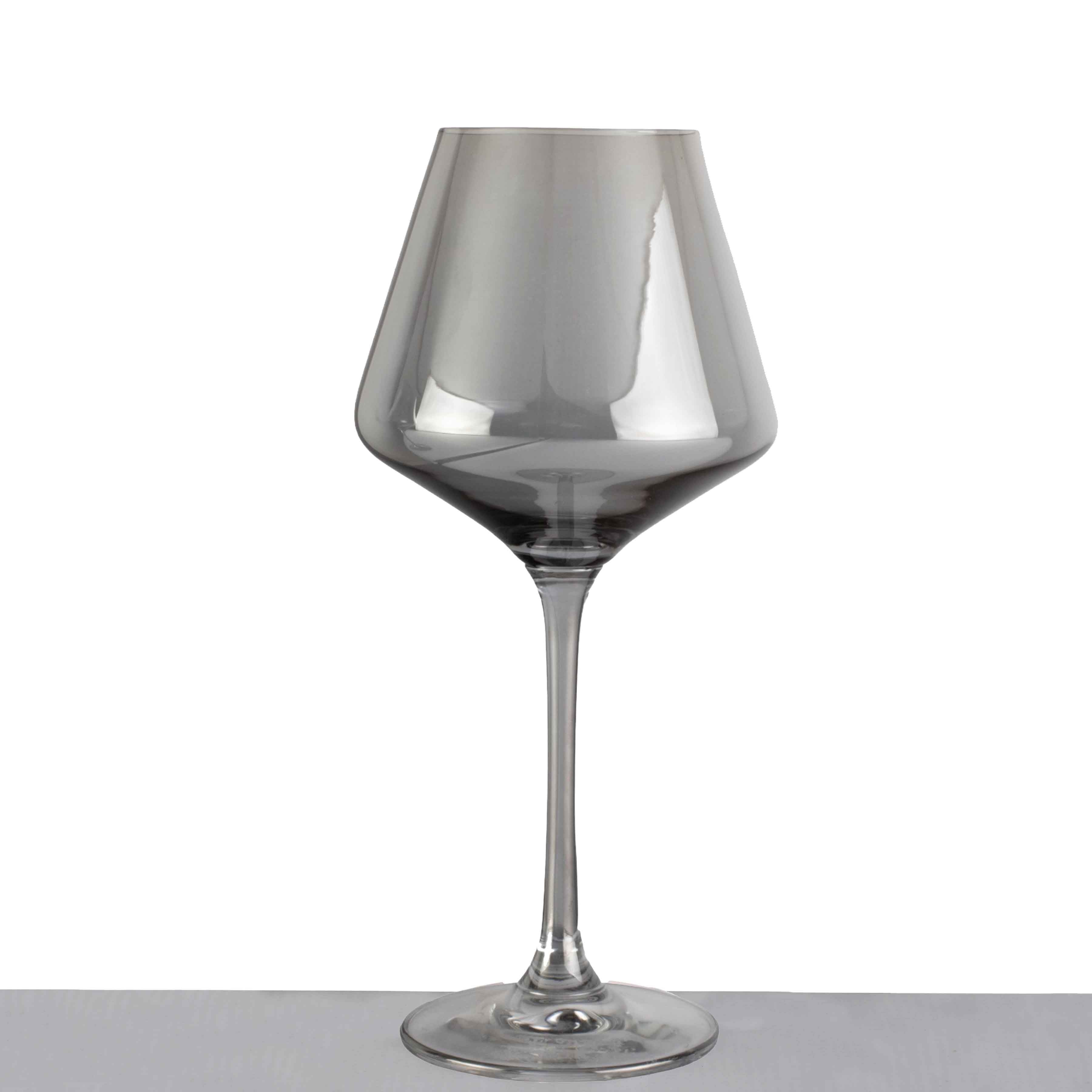 Glass Stemmed Tumbler Silver 8x8x25.5cm Wine WGL437