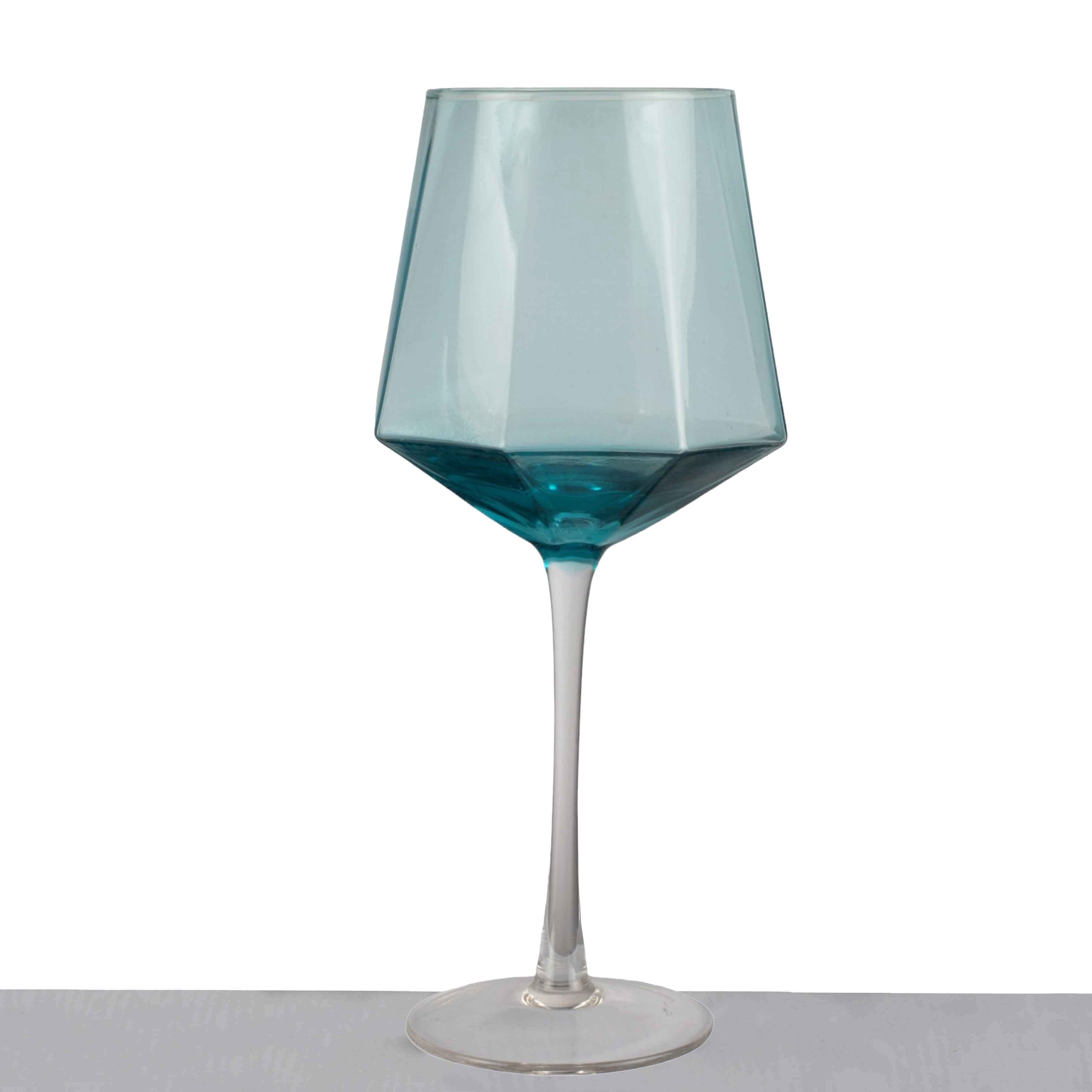Glass Stemmed Tumbler Turquoise 7x8x23.5cm Wine WGL437