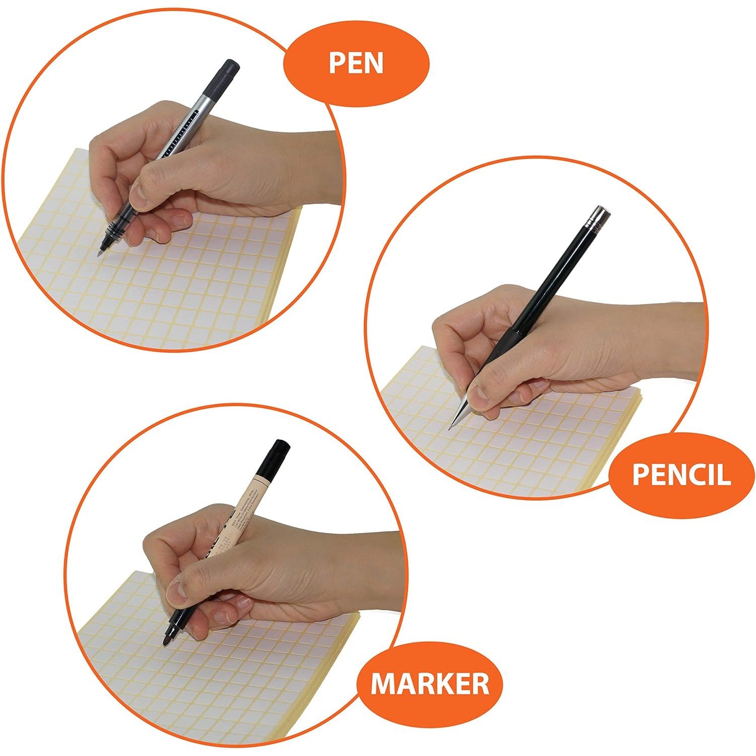 Auto Labels Stickers 16x32mm White Rectangular 395Pcs