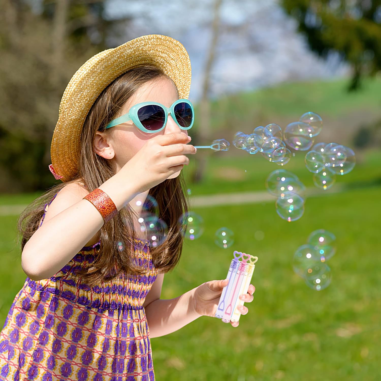 Mini Bubble Wand - Blowing Bubbles Stick Toy 1.5x10cm 1pc