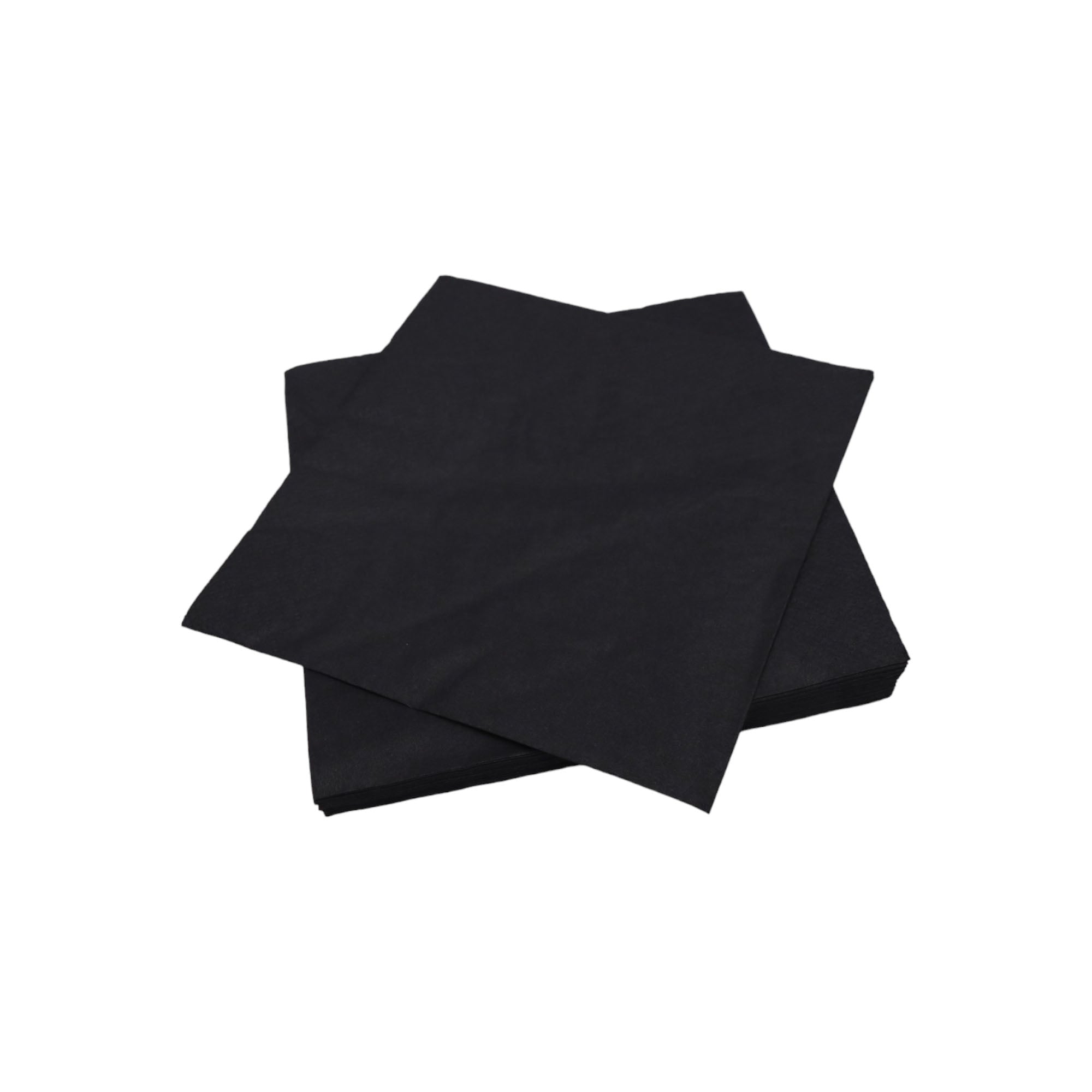 Luncheon Napkin Paper Serviettes Black 2ply 33x33cm