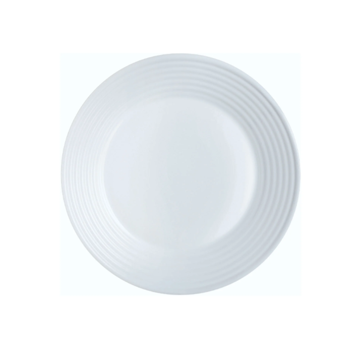 Luminarc Stairo Large Dinner Plate 27cm White Tempered Glass 39987