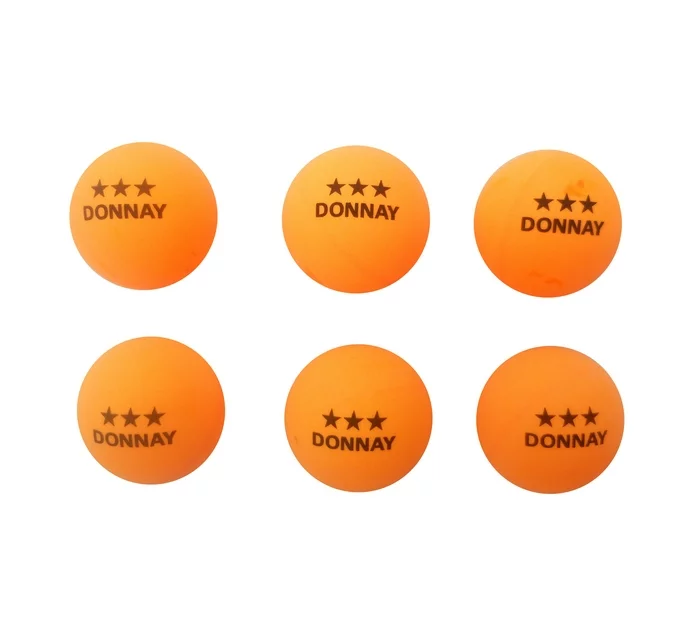 Donnay  3-Star Table Tennis Balls 6-Pack