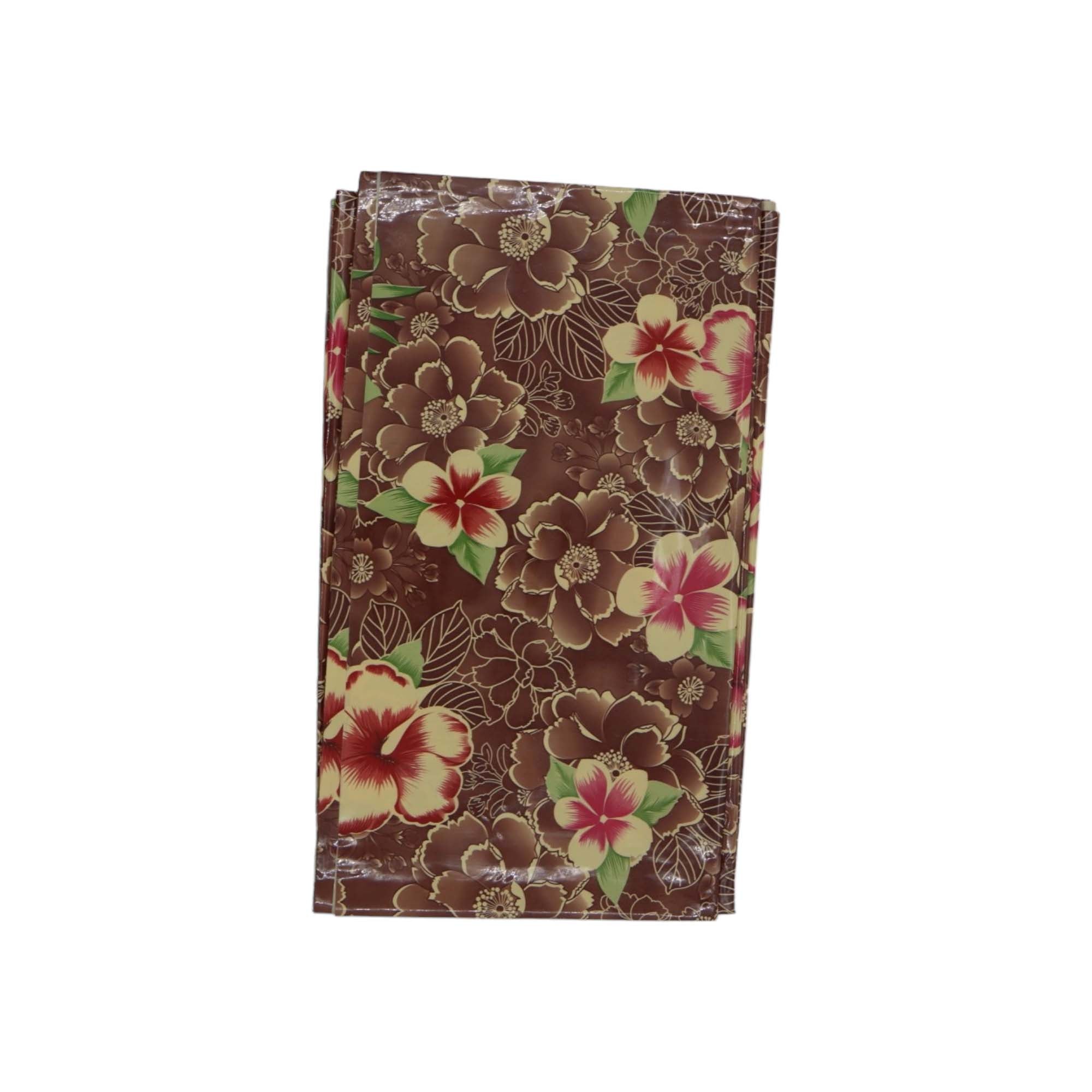 Plastic Table Cloth Assorted Flower Design 137cmx1m