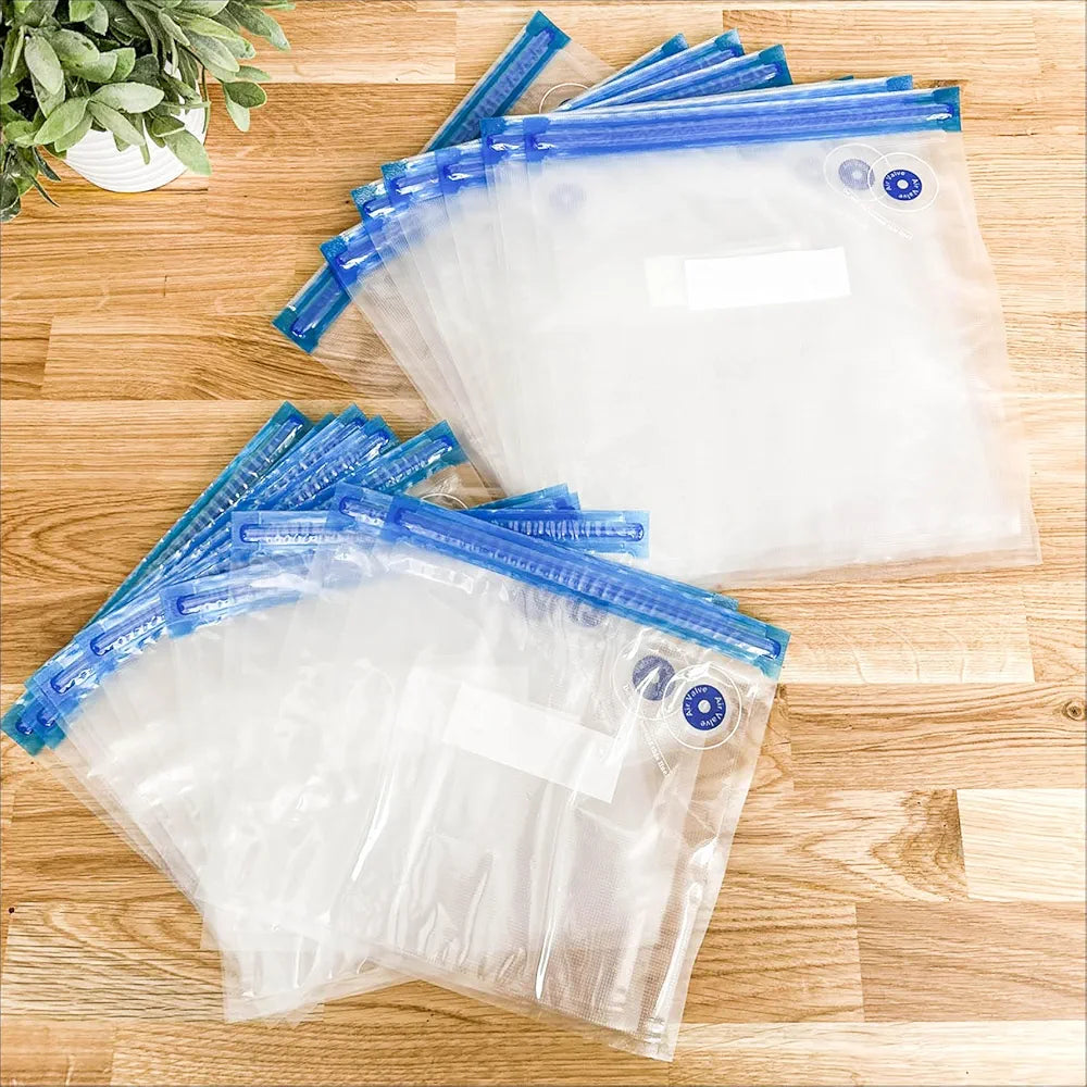 Food Grade Vacuum Seal Storage Bag with Air Valve Evacuation 10pack