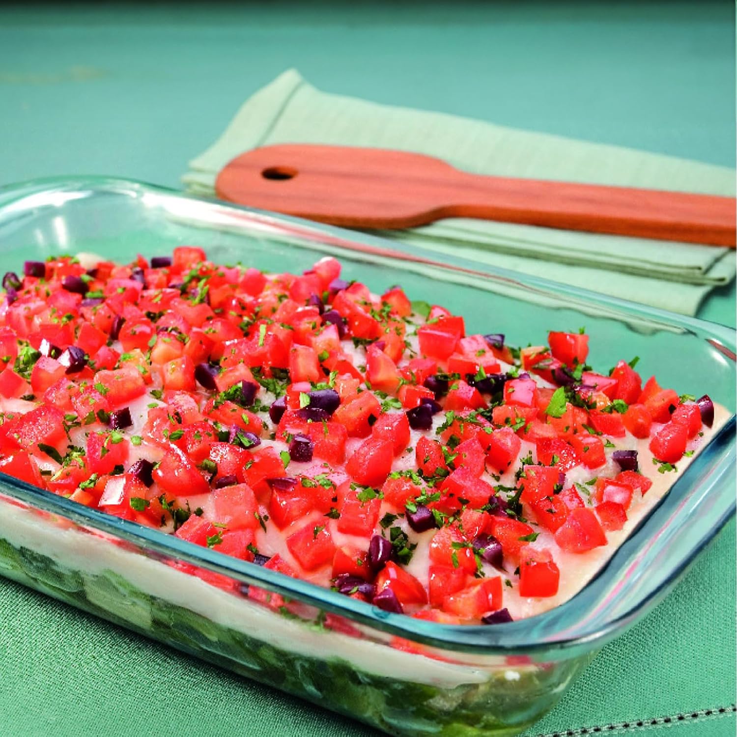 Rectangle Casserole with Grey Lid